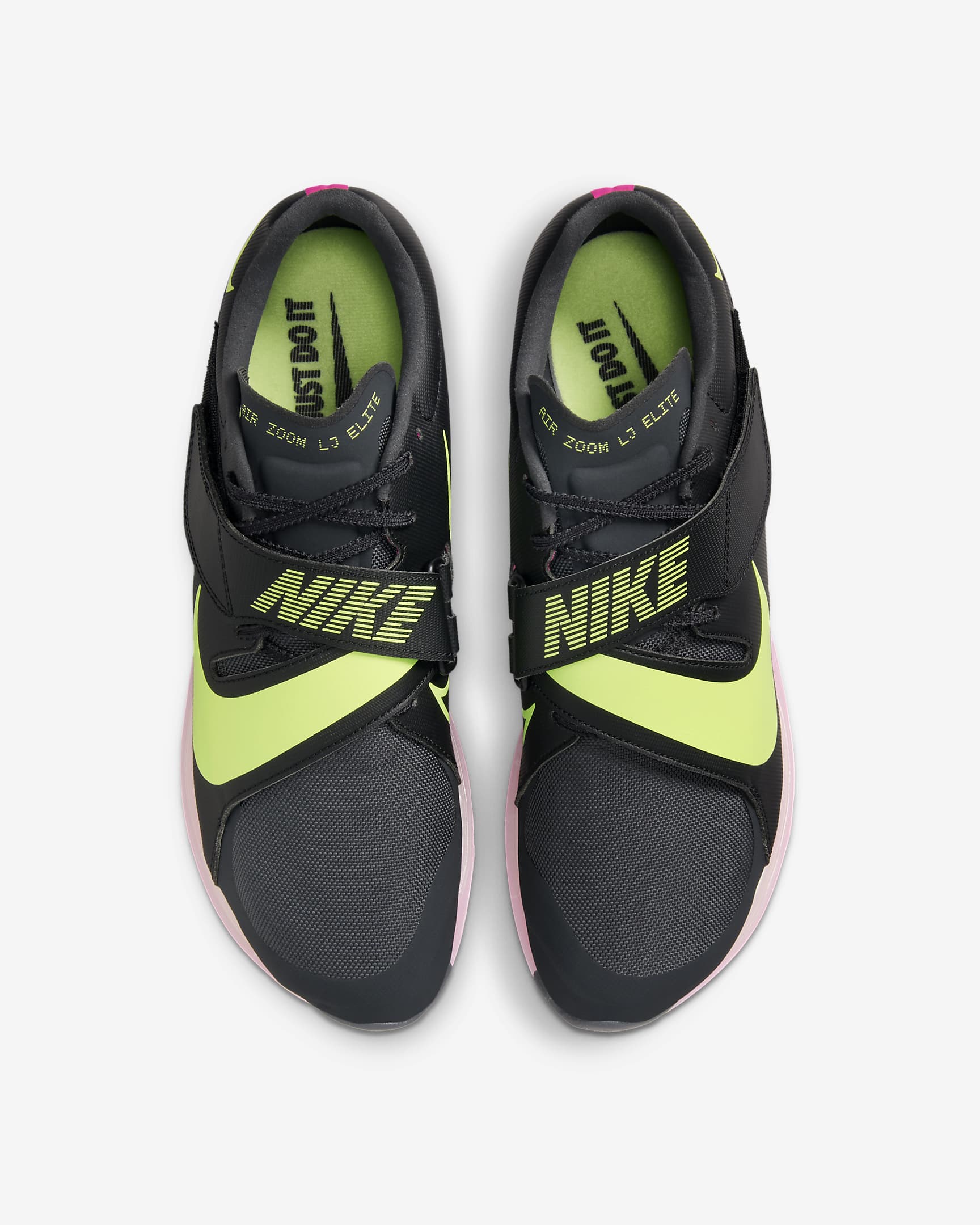 Bicos de salto para pista e campo Nike Air Zoom LJ Elite - Anthracite/Preto/Rosa Fierce