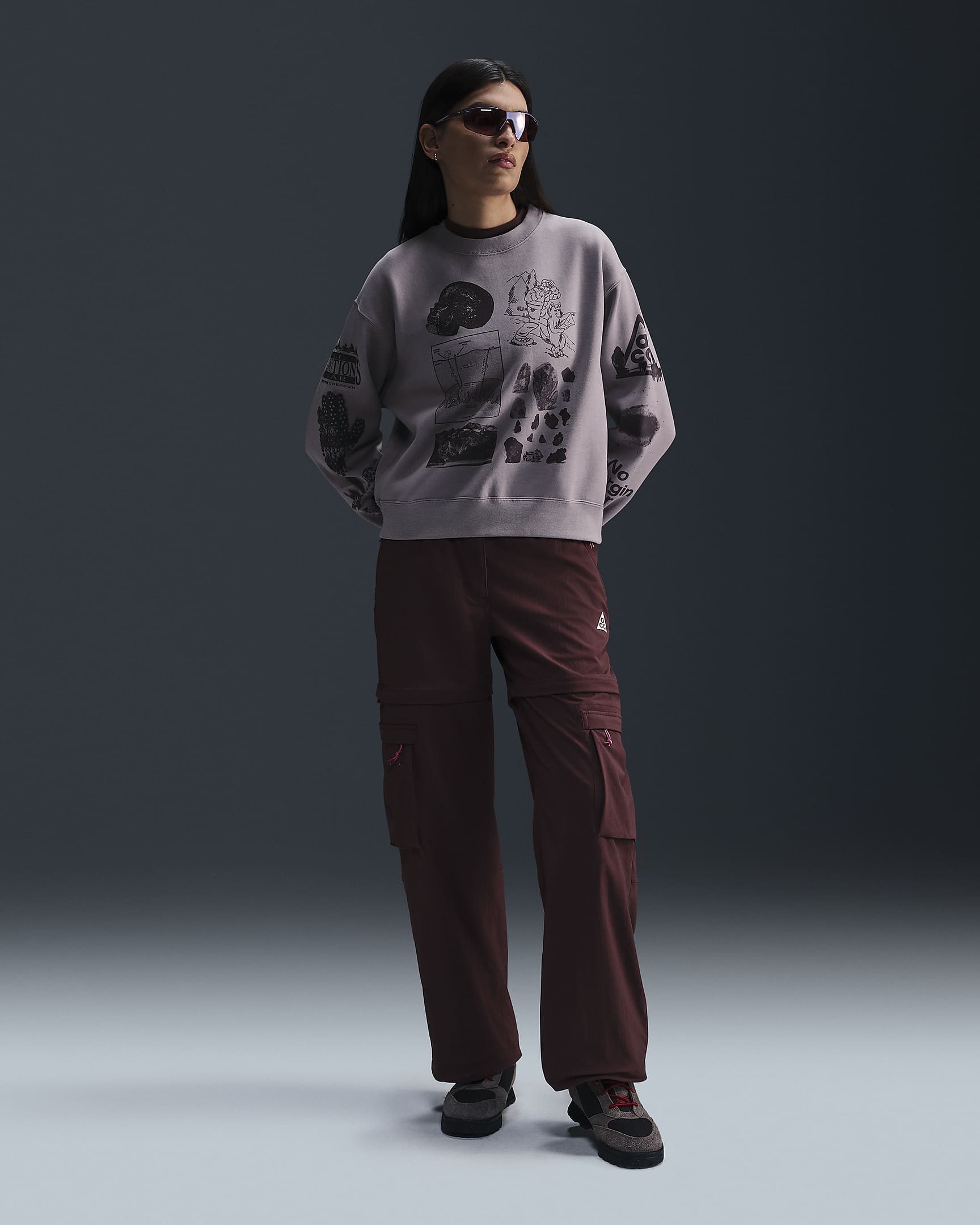 Tuff Athletics Sweatshirt With Pockets Tuff Athletics Women Brown