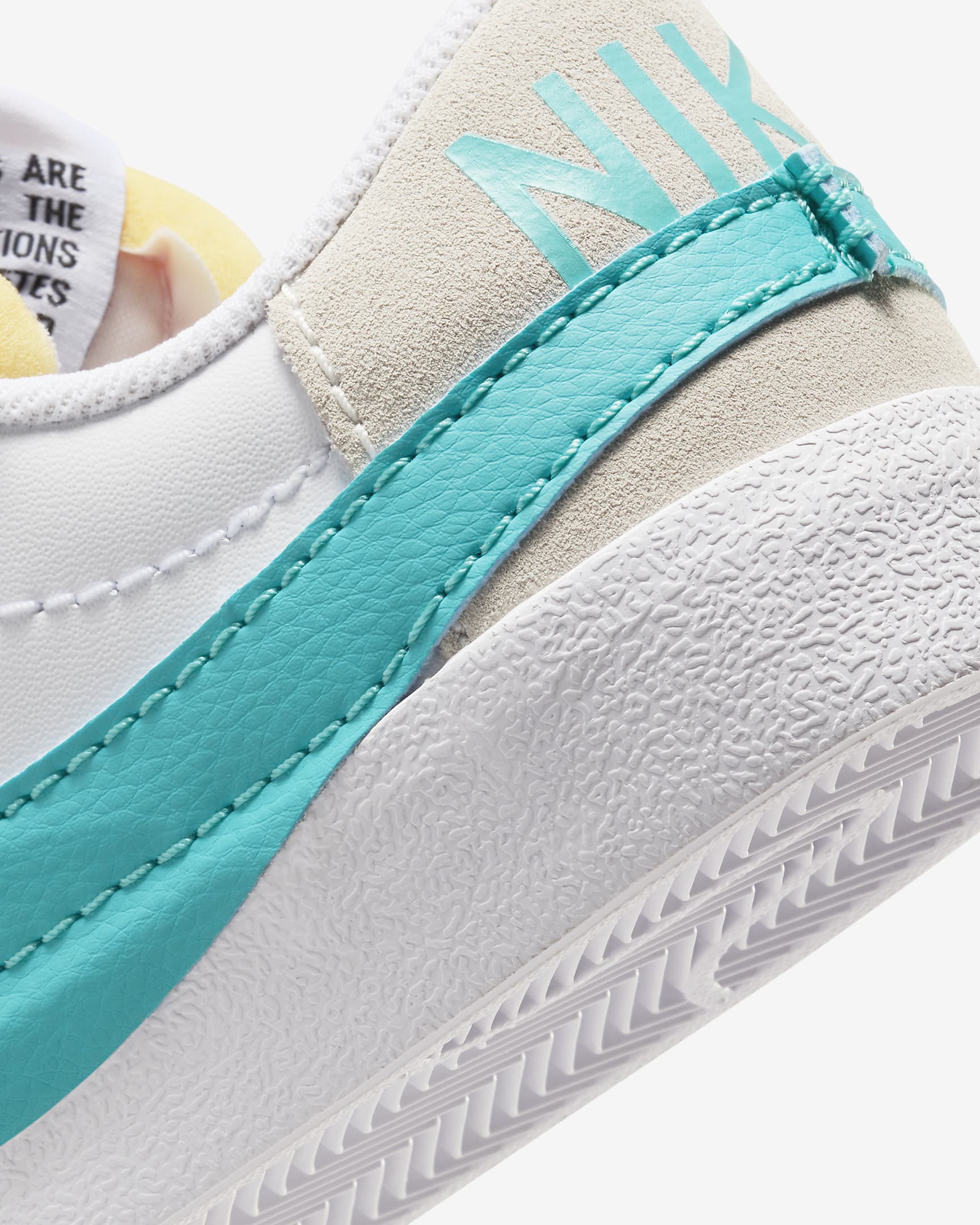 Nike Blazer Low '77 Jumbo Women's Shoes - White/Summit White/Team Orange/Dusty Cactus