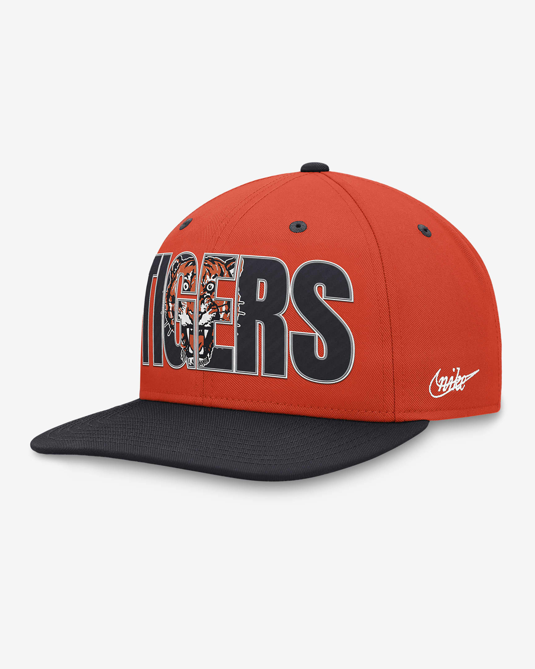 Detroit Tigers Pro Cooperstown Men's Nike MLB Adjustable Hat - Navy/Orange