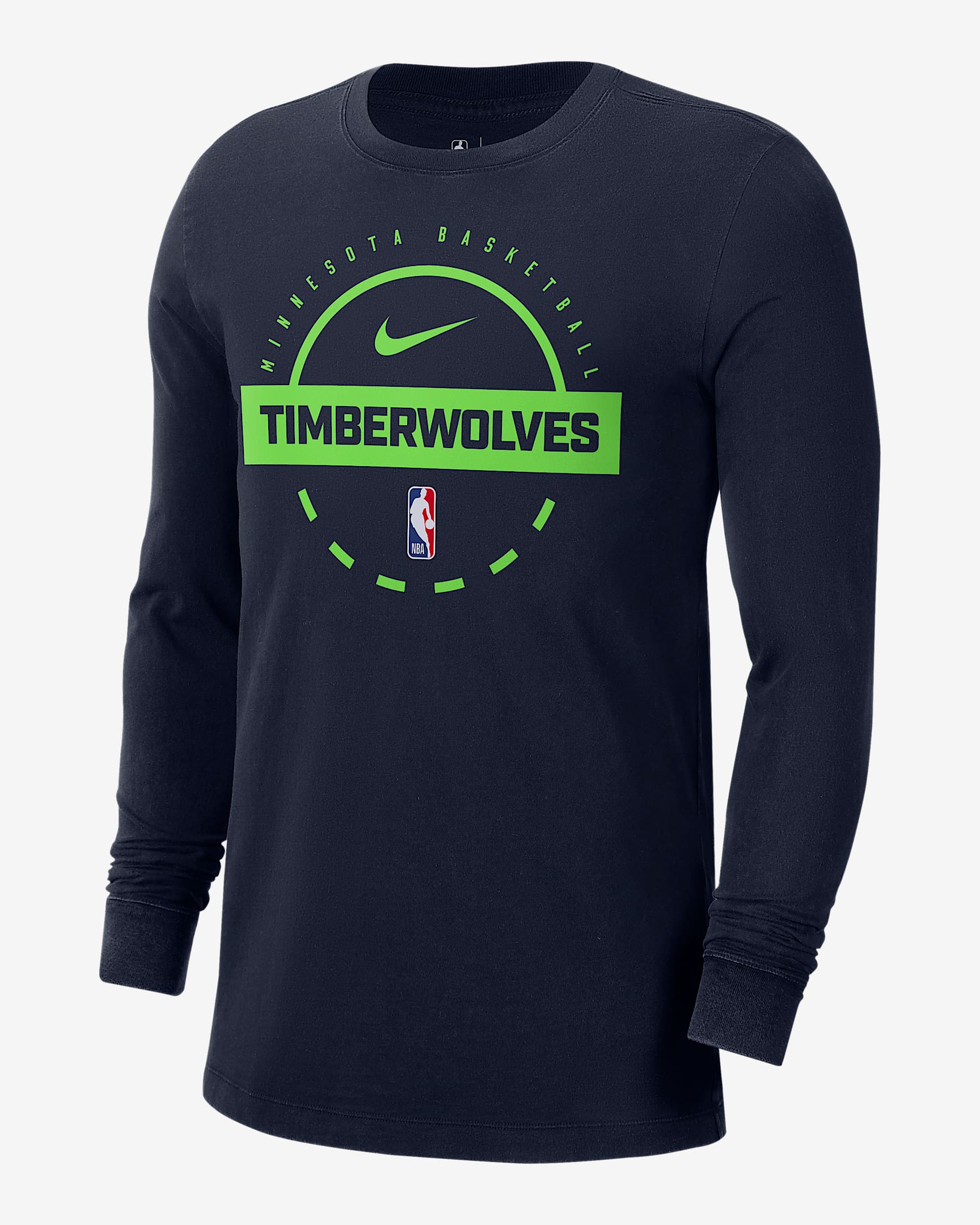 Minnesota Timberwolves Men's Nike NBA Practice Long-Sleeve T-Shirt - College Navy