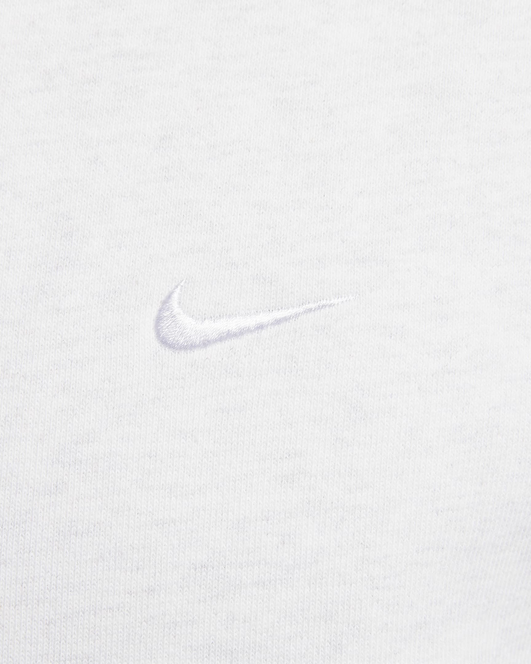 Hoodie com fecho completo Nike Solo Swoosh para homem - Birch Heather/Branco