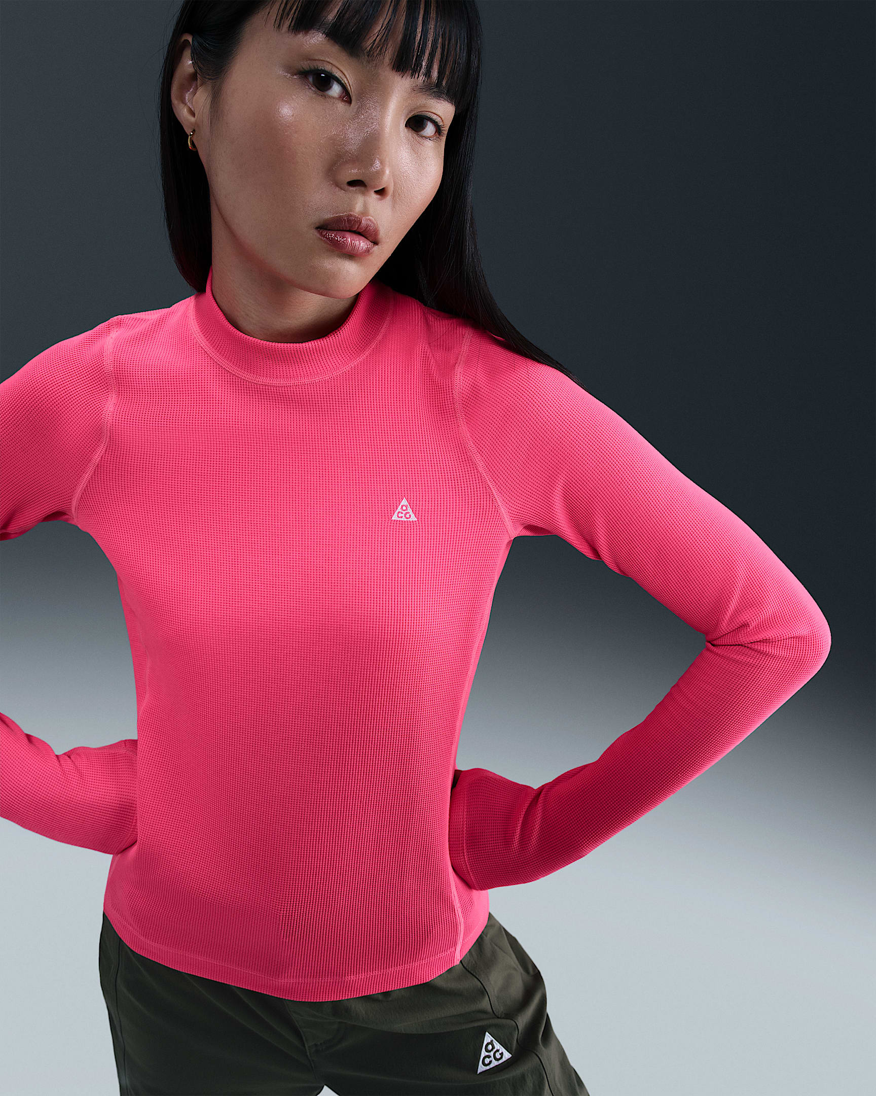 Nike ACG "Chinati" Women's Dri-FIT ADV Long-Sleeve Base Layer - Hyper Pink/Red Sepia/Summit White
