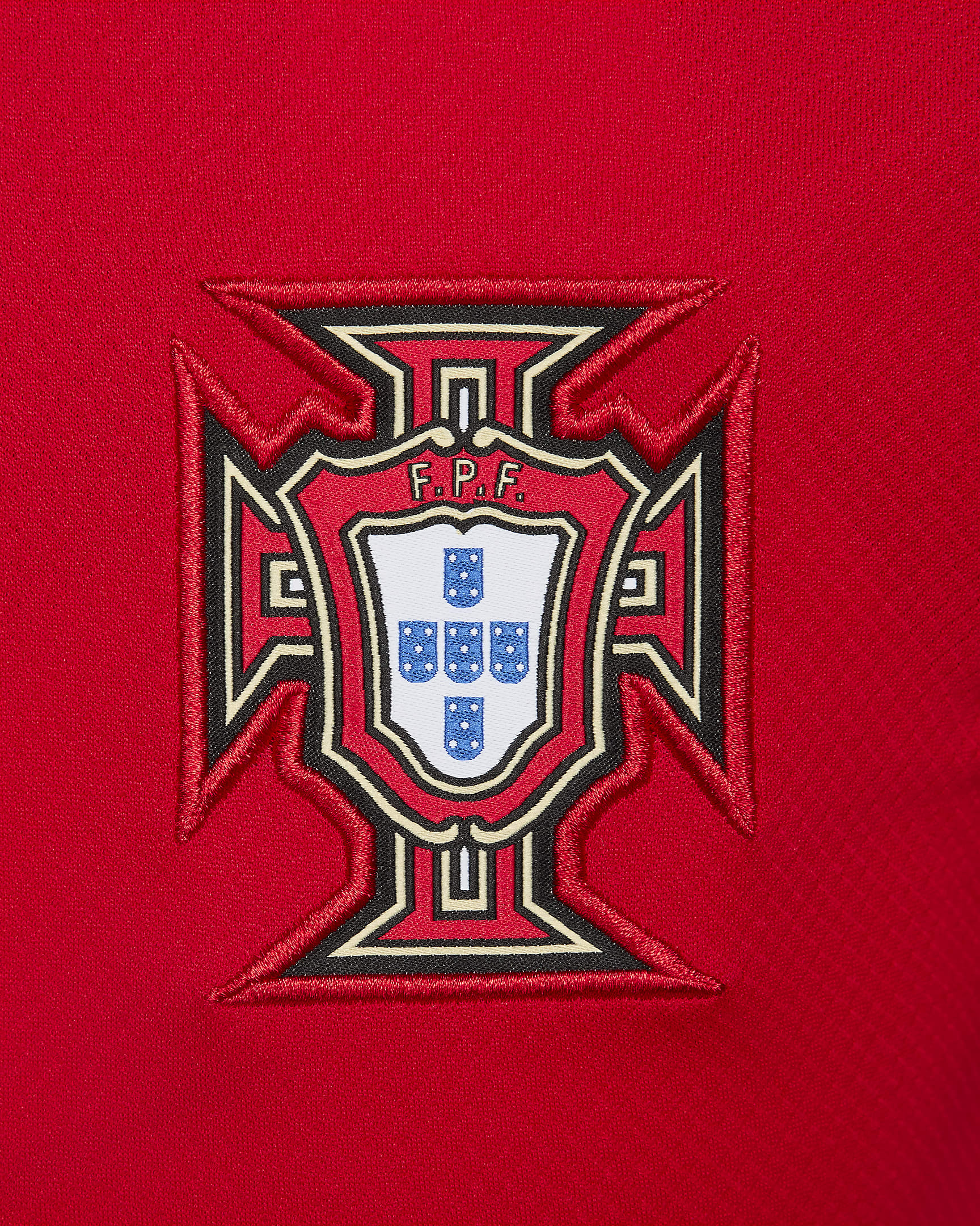 Portugal 2024/25 Stadium Nike Dri-FIT Replica fotballdrakt til dame (herrelaget, hjemmedrakt) - University Red/Pine Green/Pitch Blue/Sail