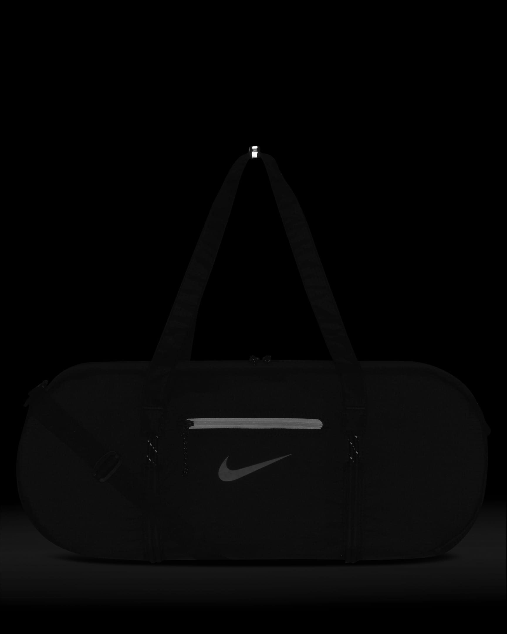 Nike Stash Duffel (21L) - Black/Black/White