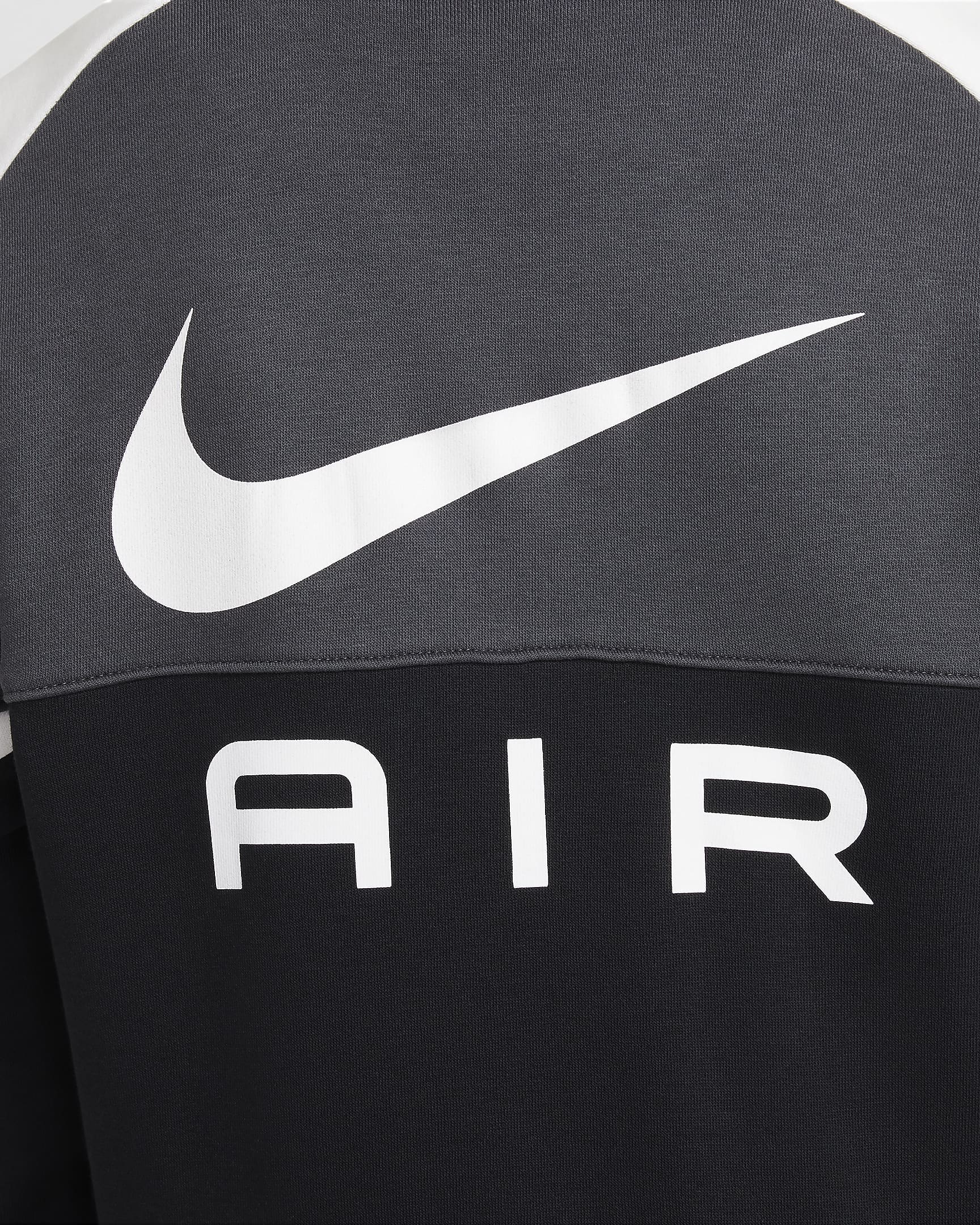 Sweatshirt de gola redonda Nike Air Júnior - Preto/Anthracite/Branco/Branco