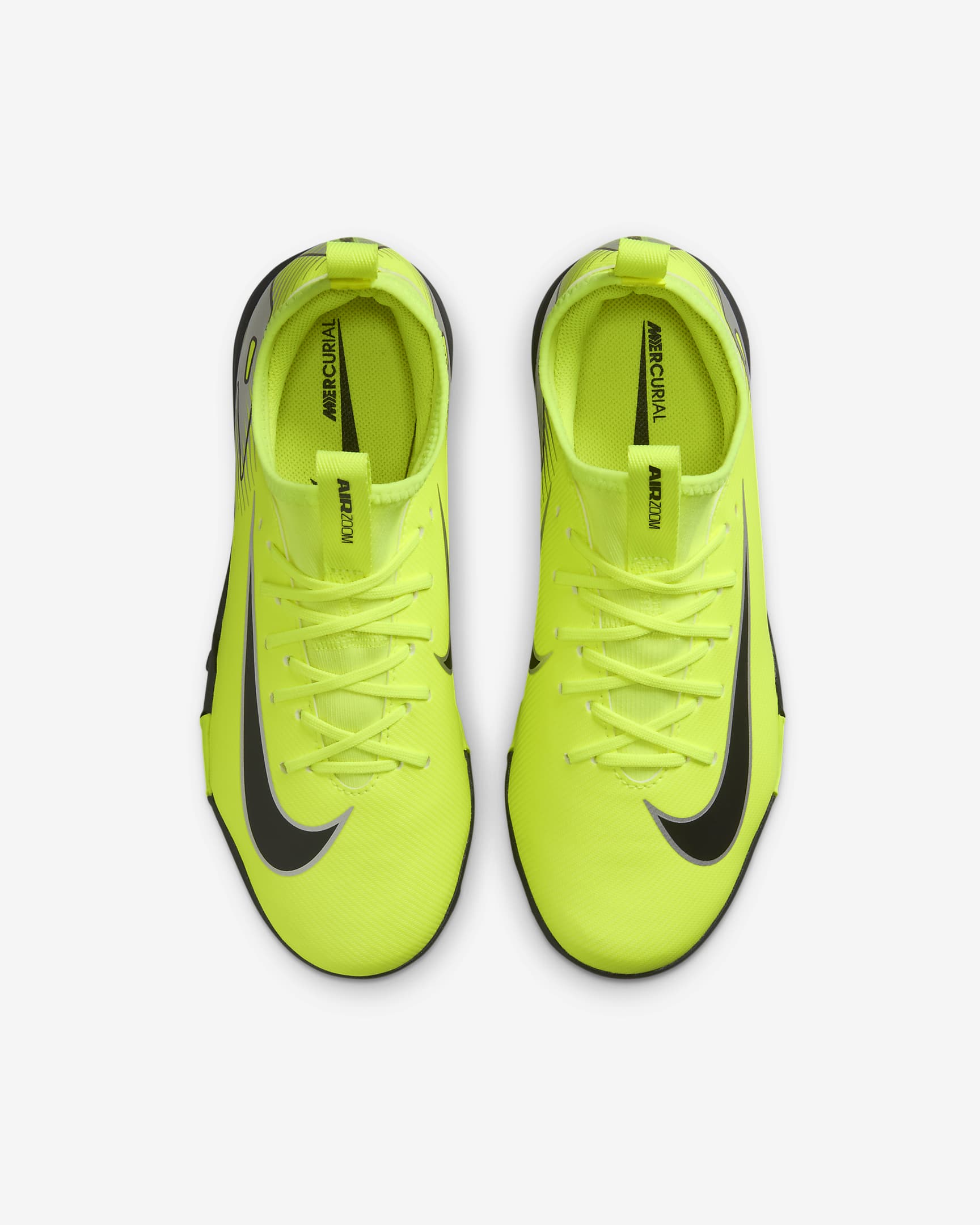 Nike Jr. Mercurial Vapor 16 Academy TF Low-Top-fodboldsko til mindre/større børn - Volt/sort