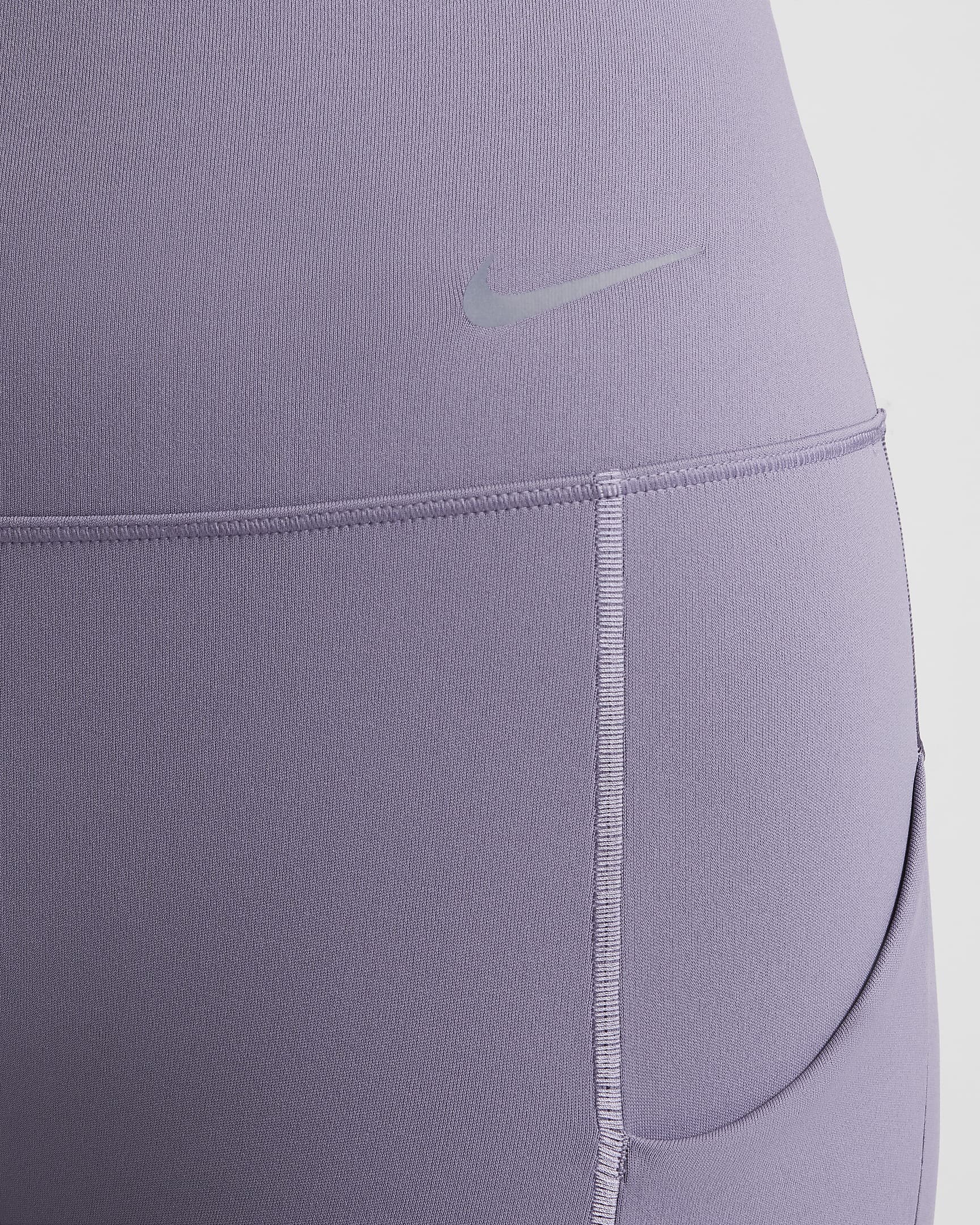 เลกกิ้งเอวสูง 7/8 ส่วนผู้หญิงซัพพอร์ตระดับกลางพร้อมกระเป๋า Nike Universa - Daybreak/ดำ