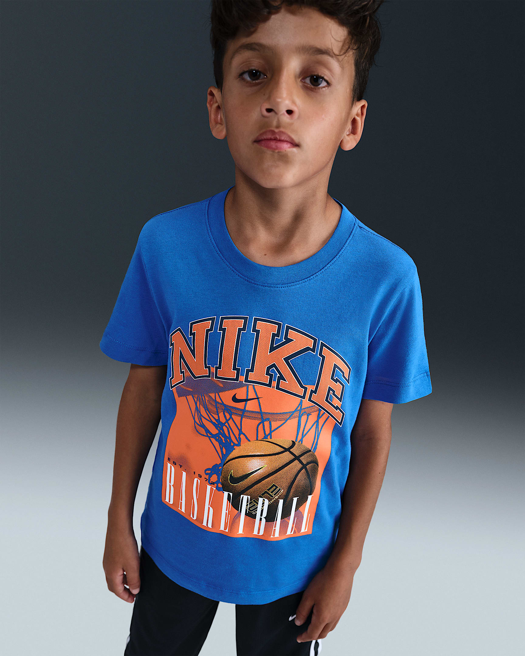 Playera para niños talla grande Nike Sportswear - Azul royal
