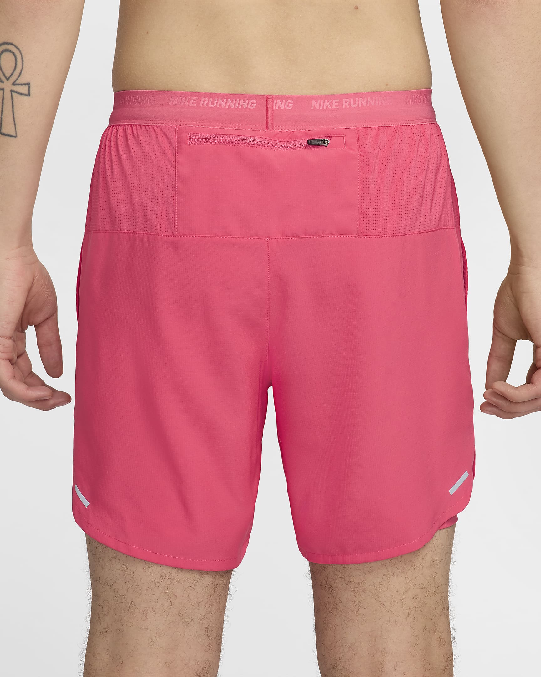 Nike Stride Men's Dri-FIT 18cm (approx.) 2-in-1 Running Shorts - Aster Pink/Aster Pink/Black