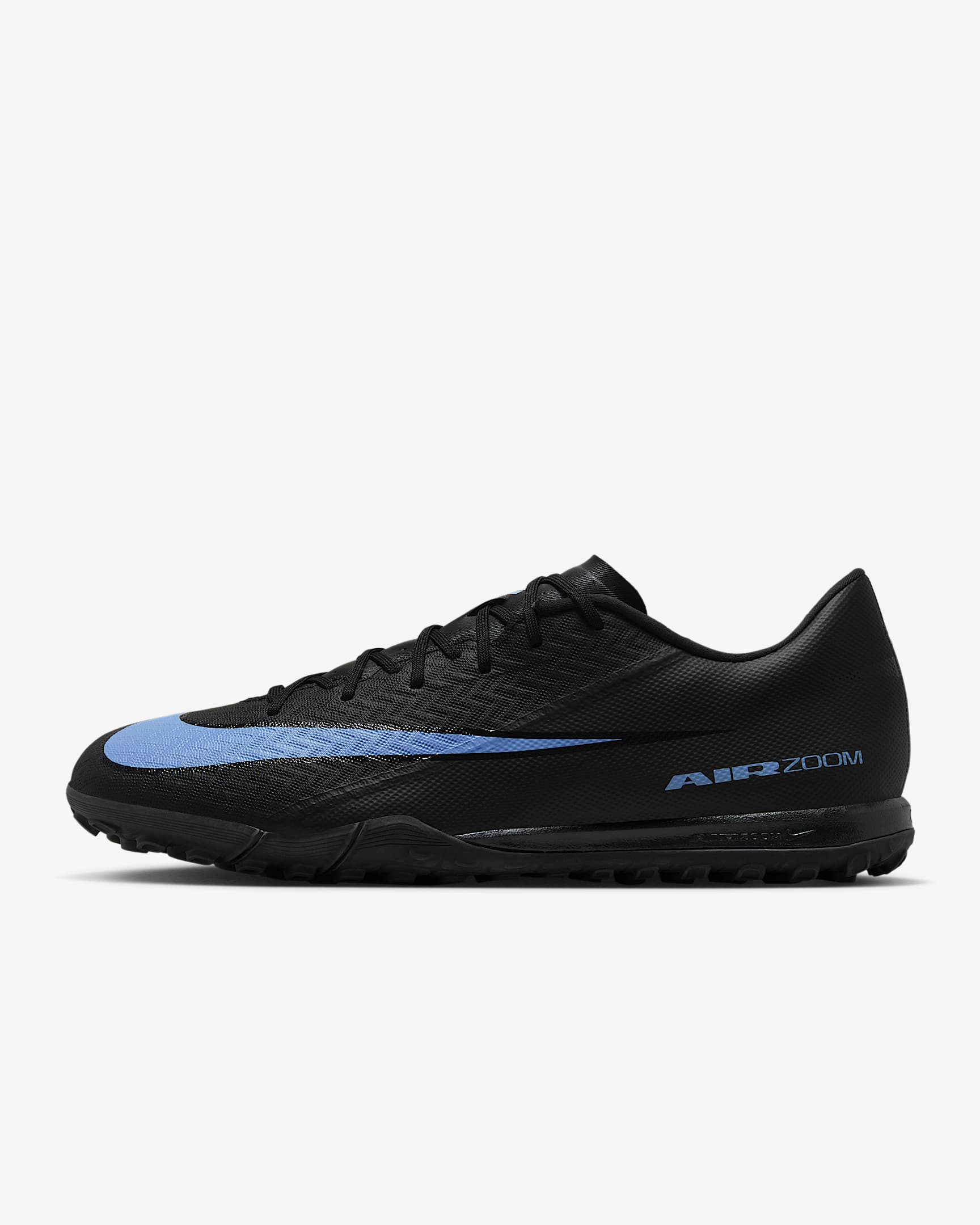 Nike Mercurial Vapor 16 Academy Turf Low-Top Soccer Shoes - Black/Ice Blue