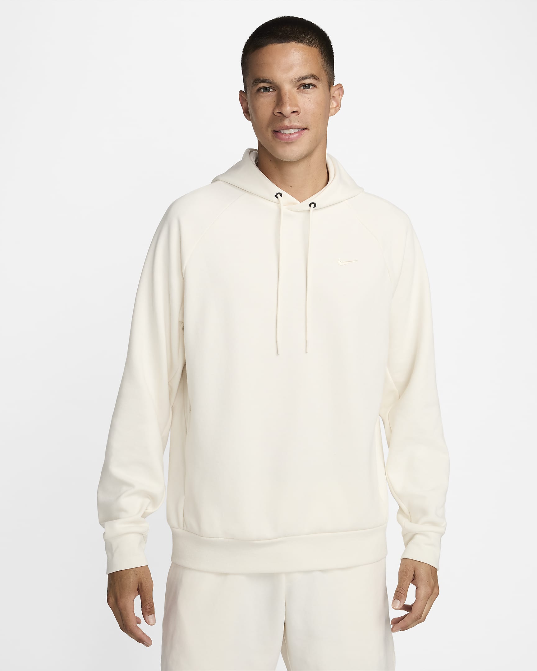 Nike Primary Men's Dri-FIT UV Pullover Versatile Hoodie - Pale Ivory/Pale Ivory