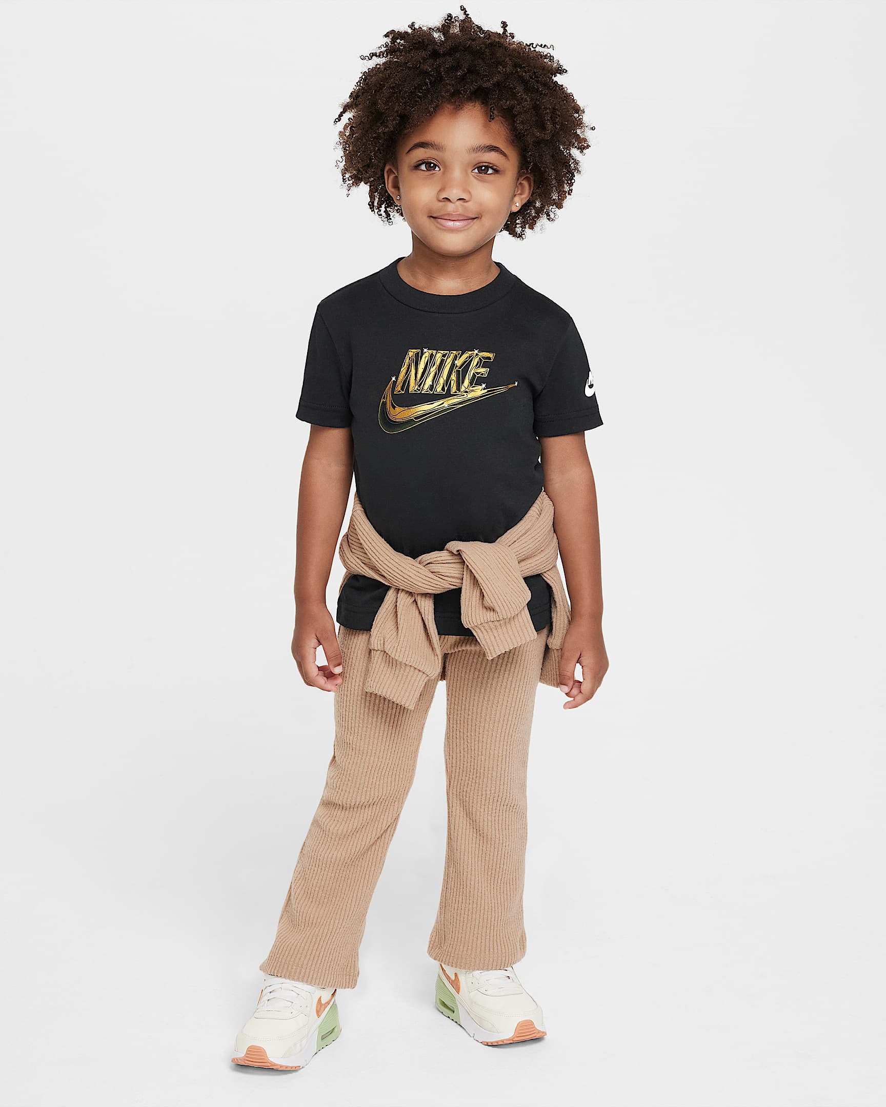 Nike Toddler Metallic Futura T-Shirt - Black