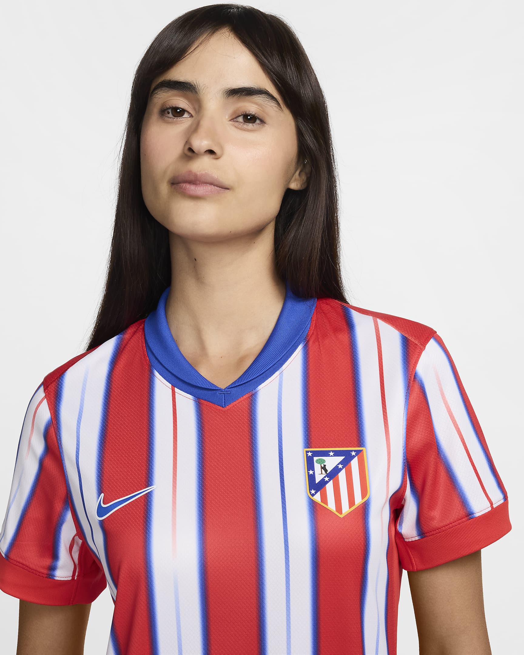 Atlético Madrid 2024/25 Stadium Home Women's Nike Dri-FIT Football Replica Shirt - Hyper Royal/Light Crimson/White