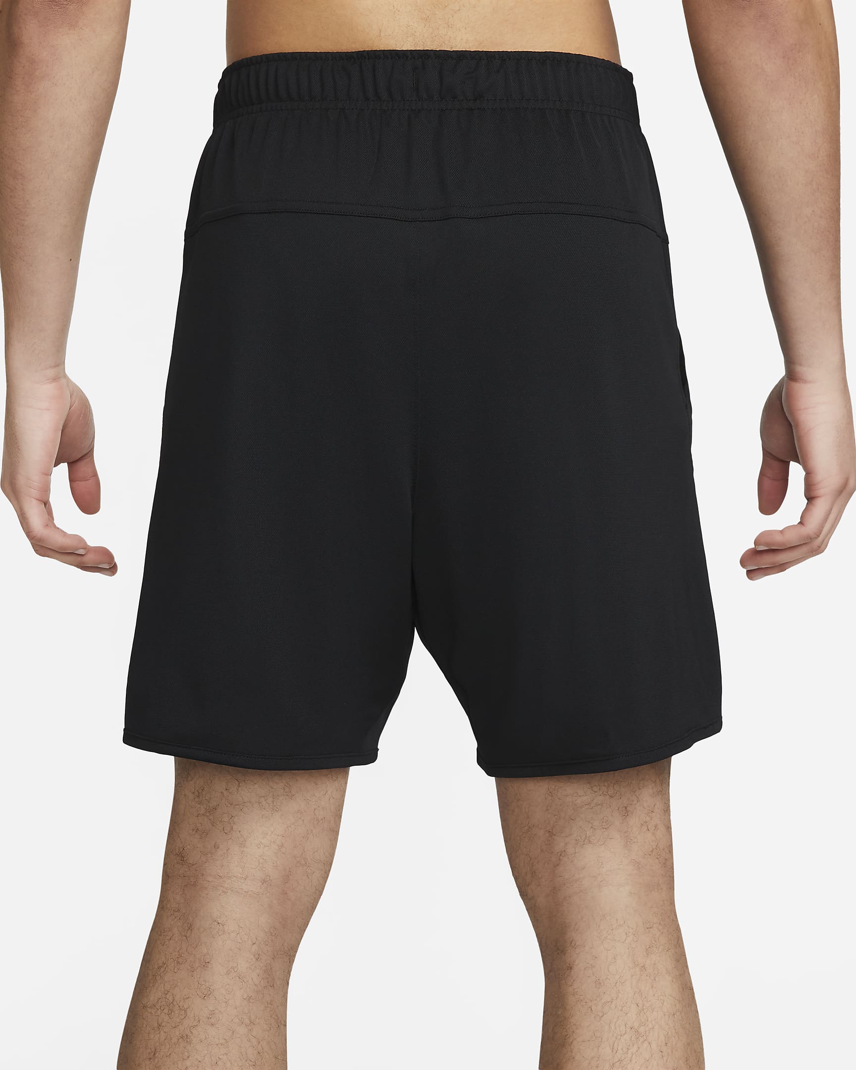 Nike Totality vielseitige Dri-FIT Herrenshorts ohne Futter (ca. 18 cm) - Schwarz/Schwarz/Iron Grey/Weiß