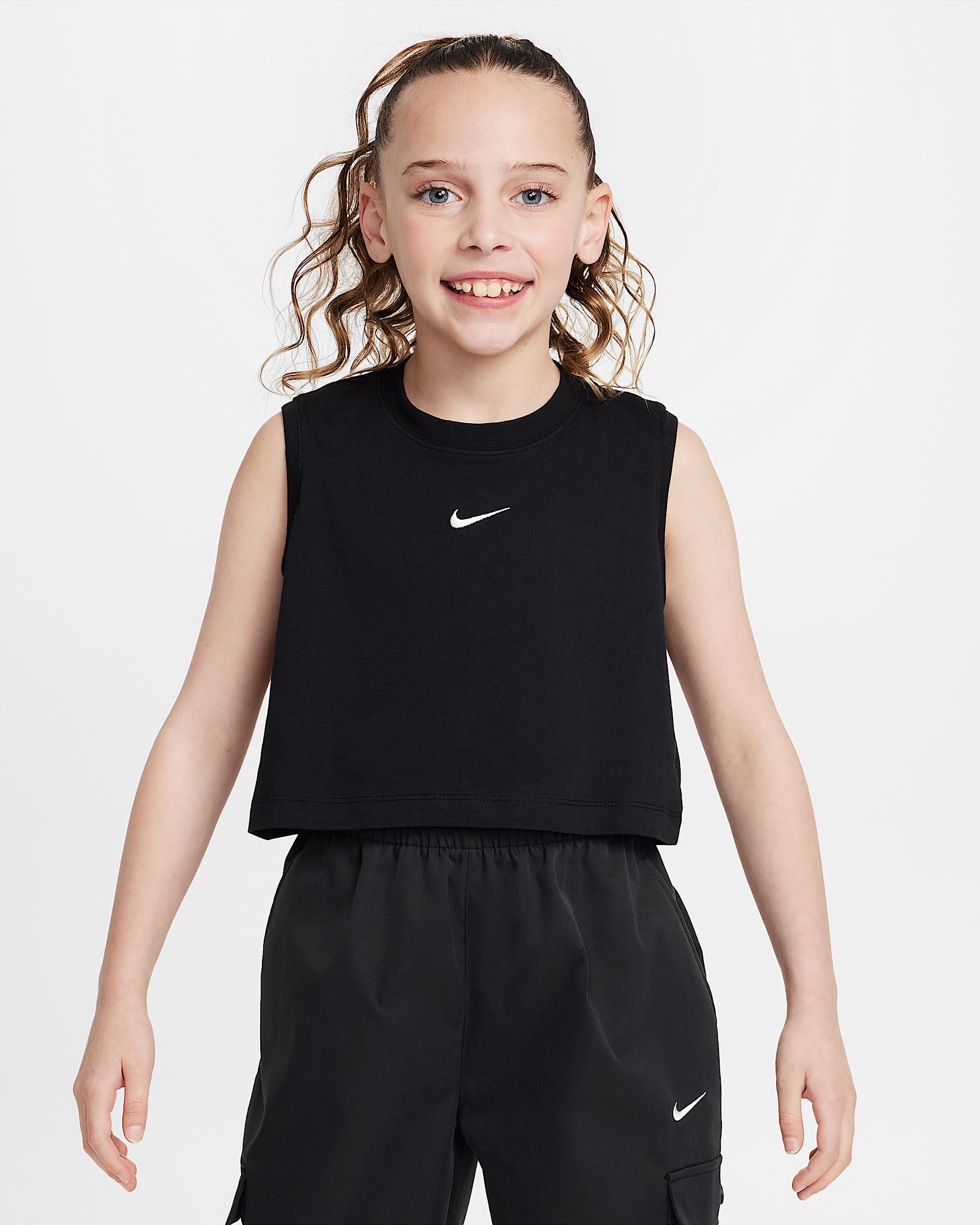 Nike Sportswear Big Kids' (Girls') Tank Top - Black