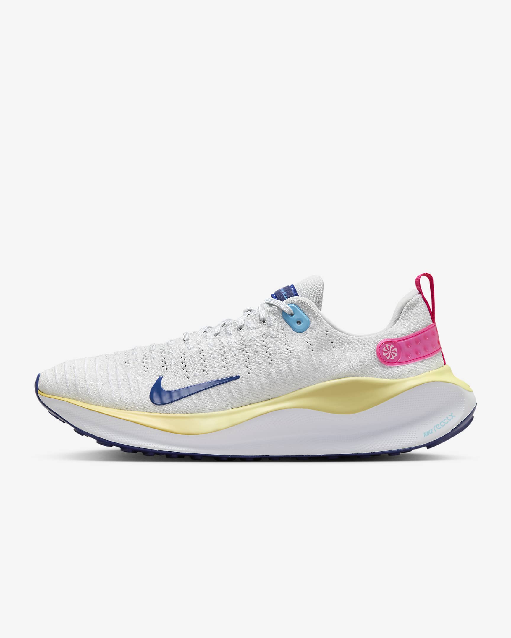 Tenis de correr en carretera para hombre Nike InfinityRN 4 - Polvo fotón/Blanco/Oro Saturno/Azul royal intenso