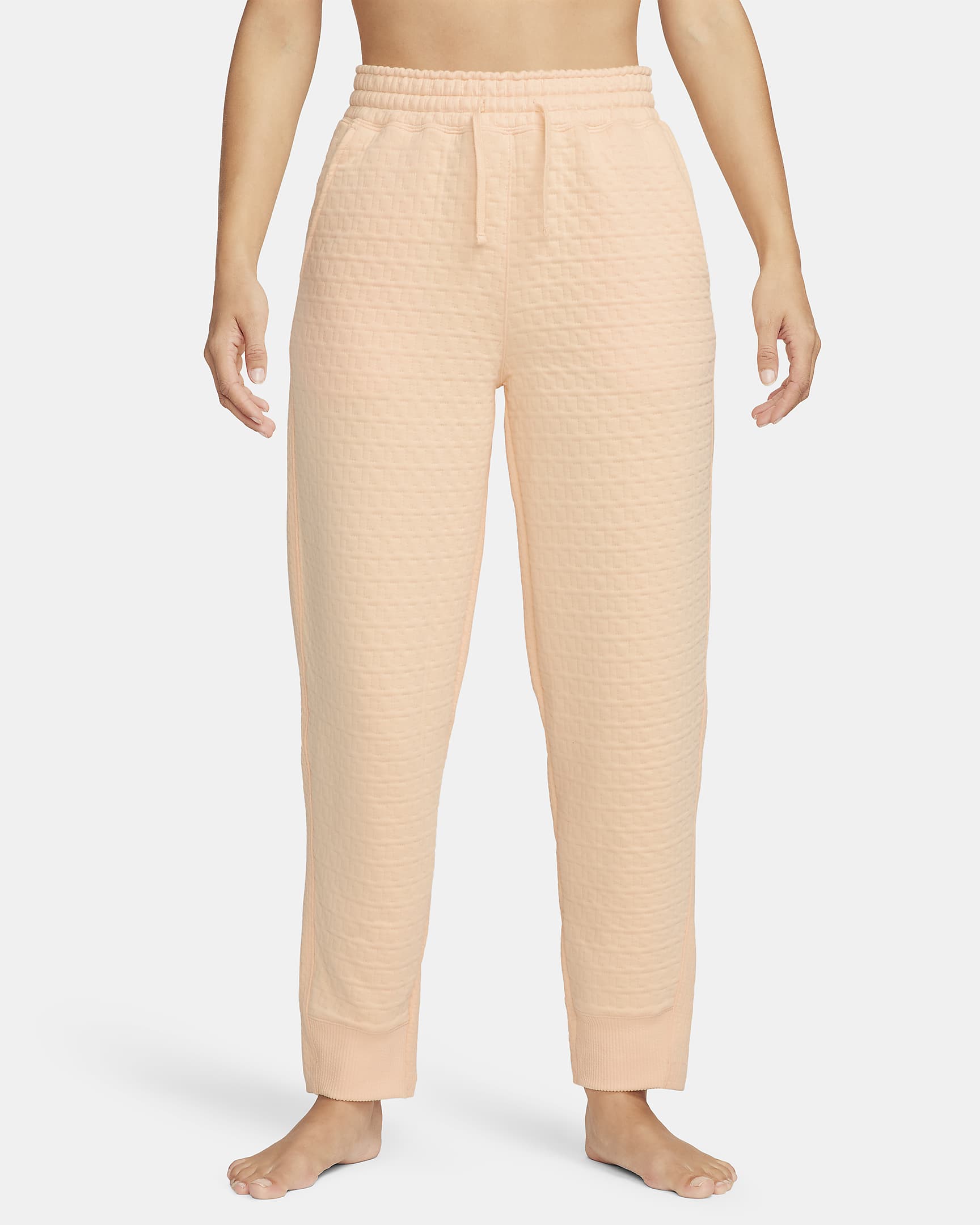 Nike Yoga Therma-FIT Women's Oversized High-Waisted Trousers - Ice Peach