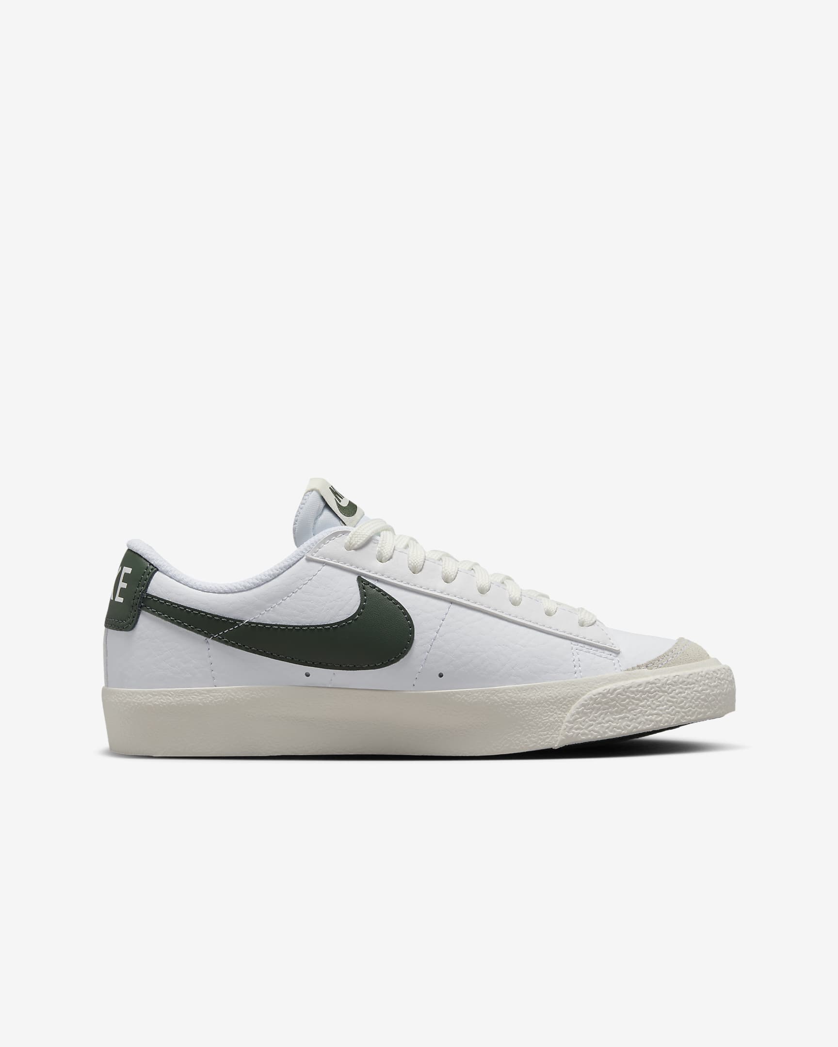 Nike Blazer 低筒 '77 大童鞋款 - 白色/Sail/Vintage Green