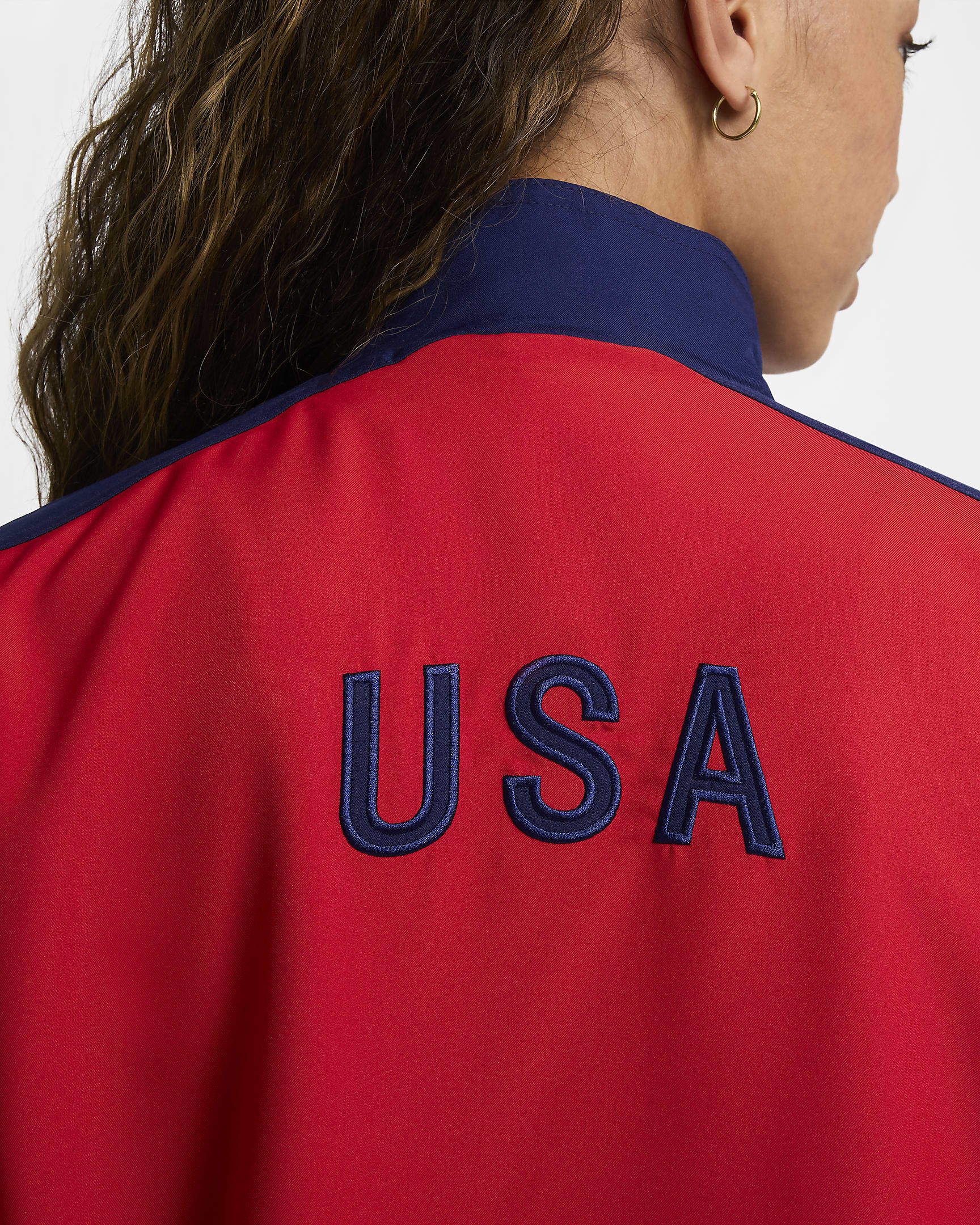 USWNT 1999 Reissue Women's Nike Soccer Replica Track Jacket - University Red/Loyal Blue/White