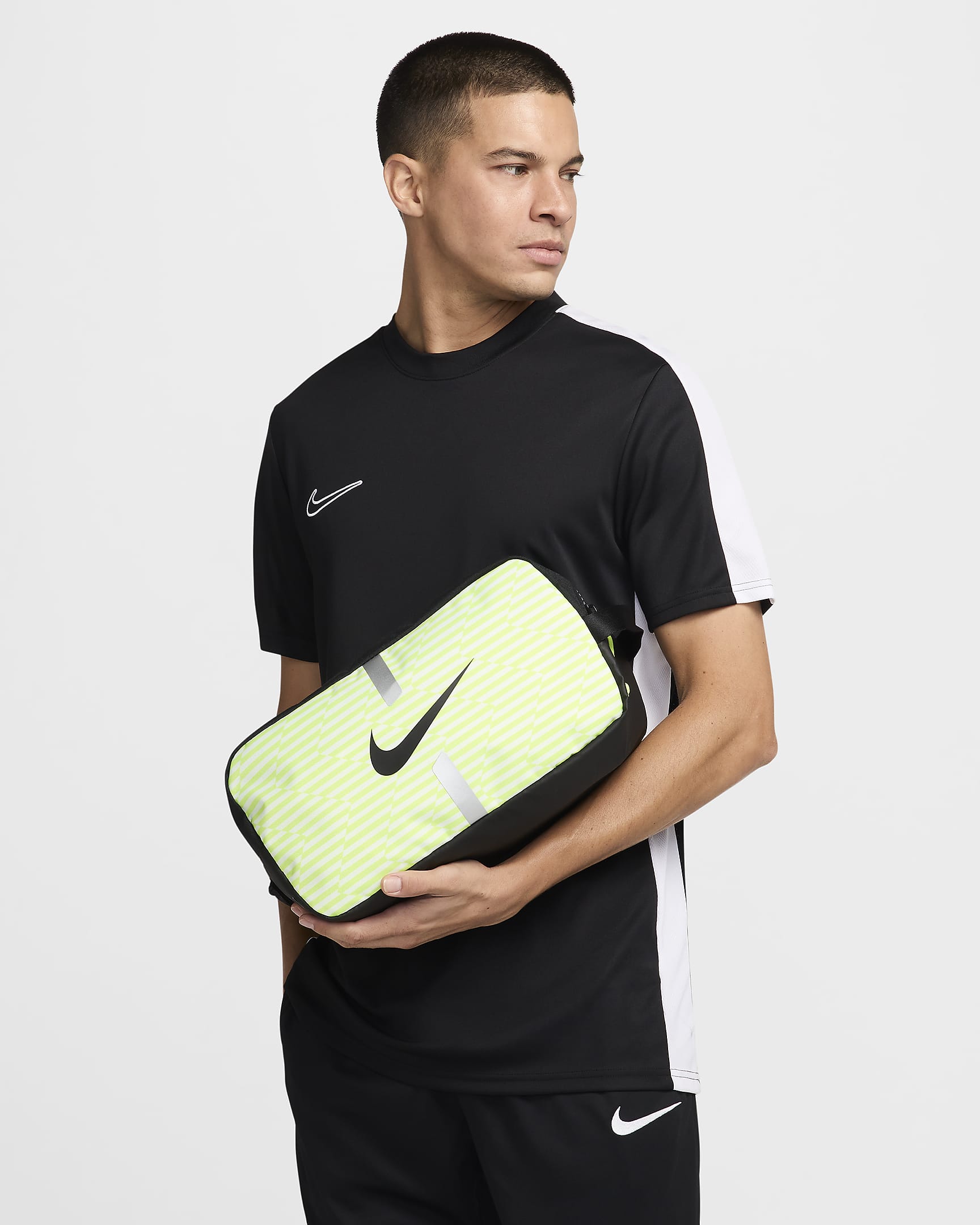 Nike Academy Fußballschuhtasche - Schwarz/Volt/Schwarz