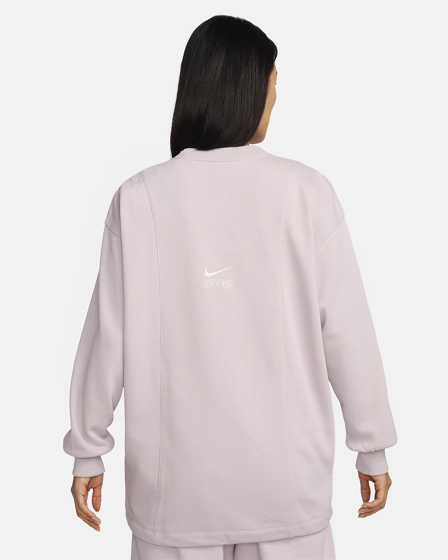 Nike Air Women's Over-Oversized Crew-Neck French Terry Sweatshirt. Nike IN