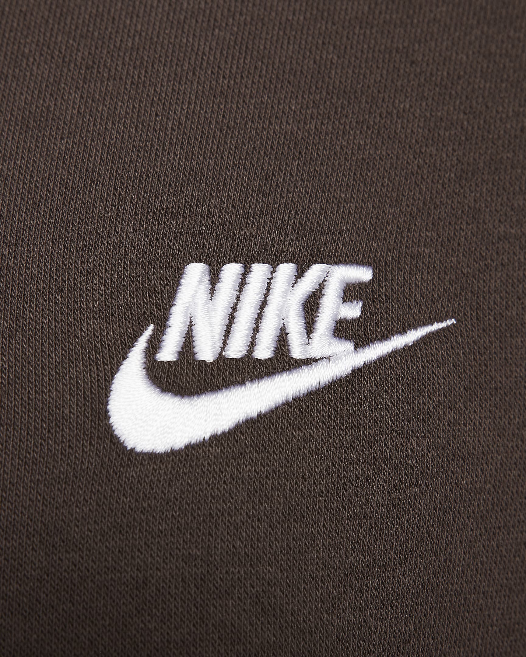 Nike Sportswear Club Fleece Pullover Hoodie - Baroque Brown/Baroque Brown/White