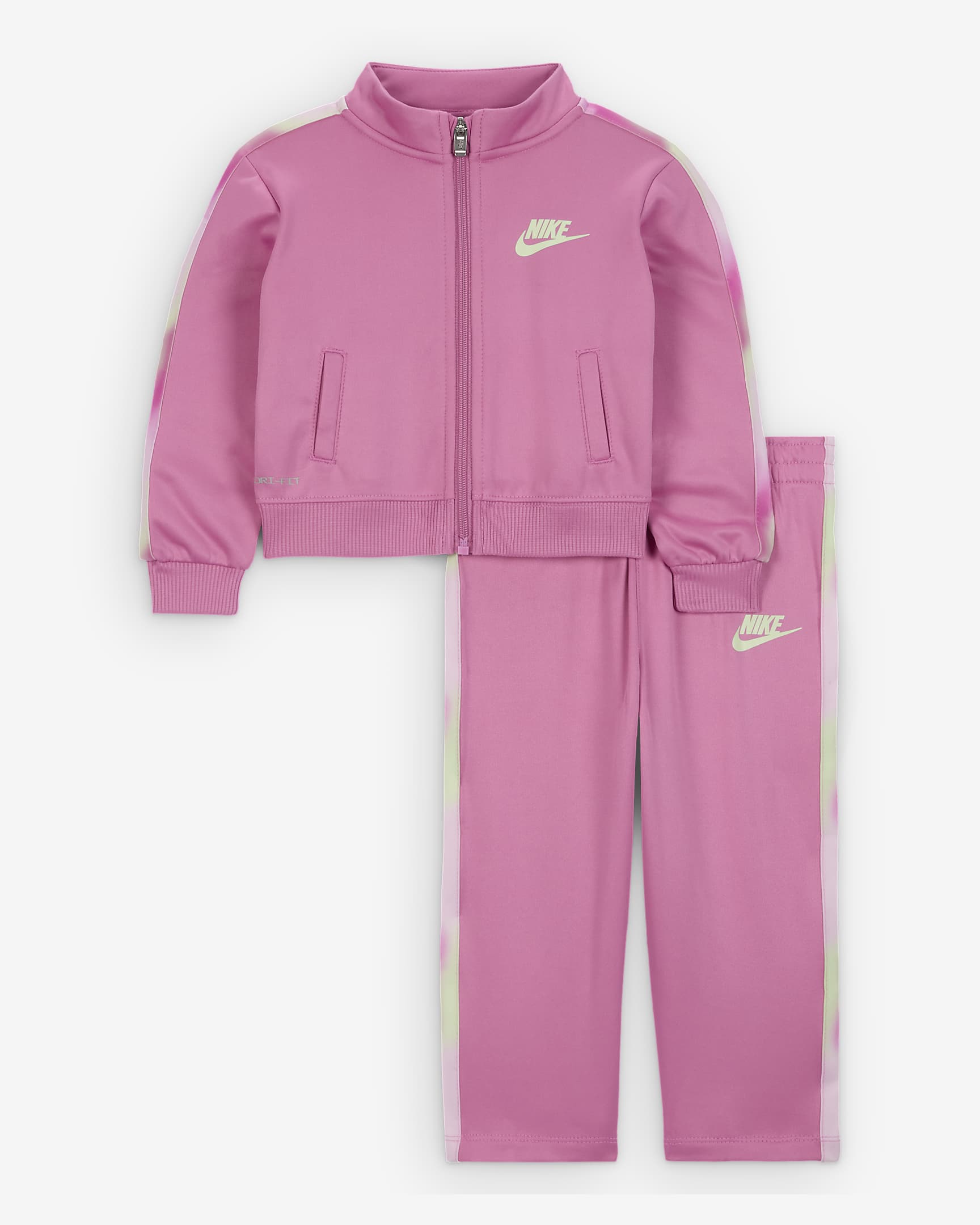 Nike Solarised Baby (12–24M) Crew and Leggings Set - Magic Flamingo