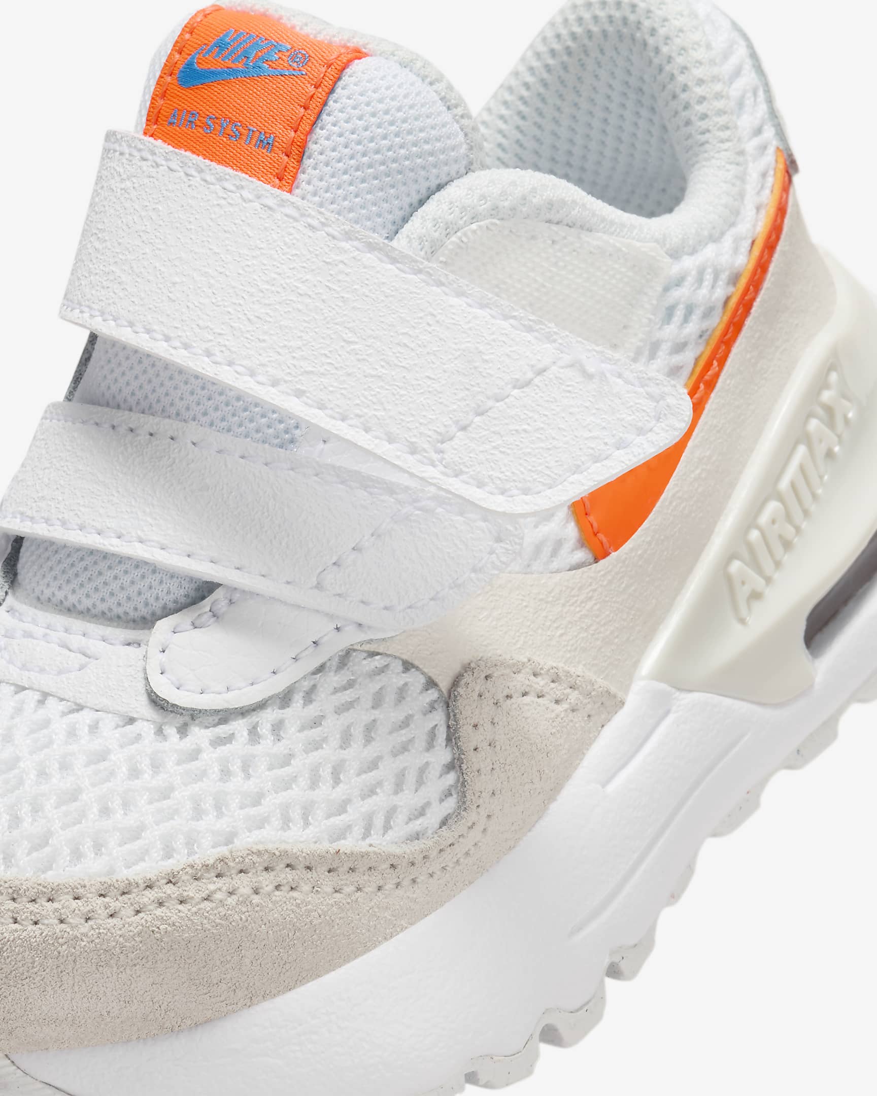 Nike Air Max SYSTM Baby/Toddler Shoes - White/Phantom/Photon Dust/Total Orange