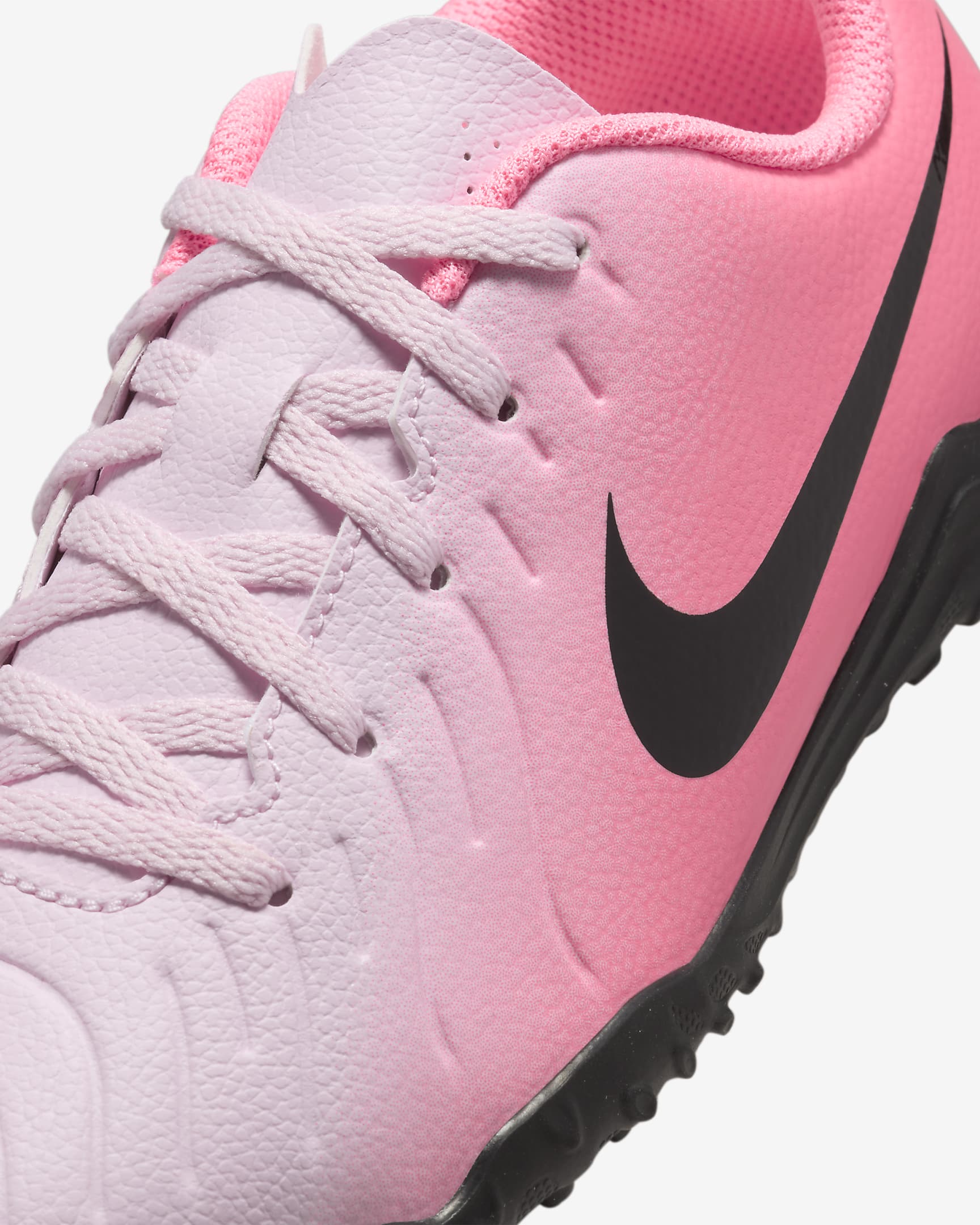 Nike Jr. Tiempo Legend 10 Club Younger/Older Kids' TF Low-Top Football Shoes - Pink Foam/Black