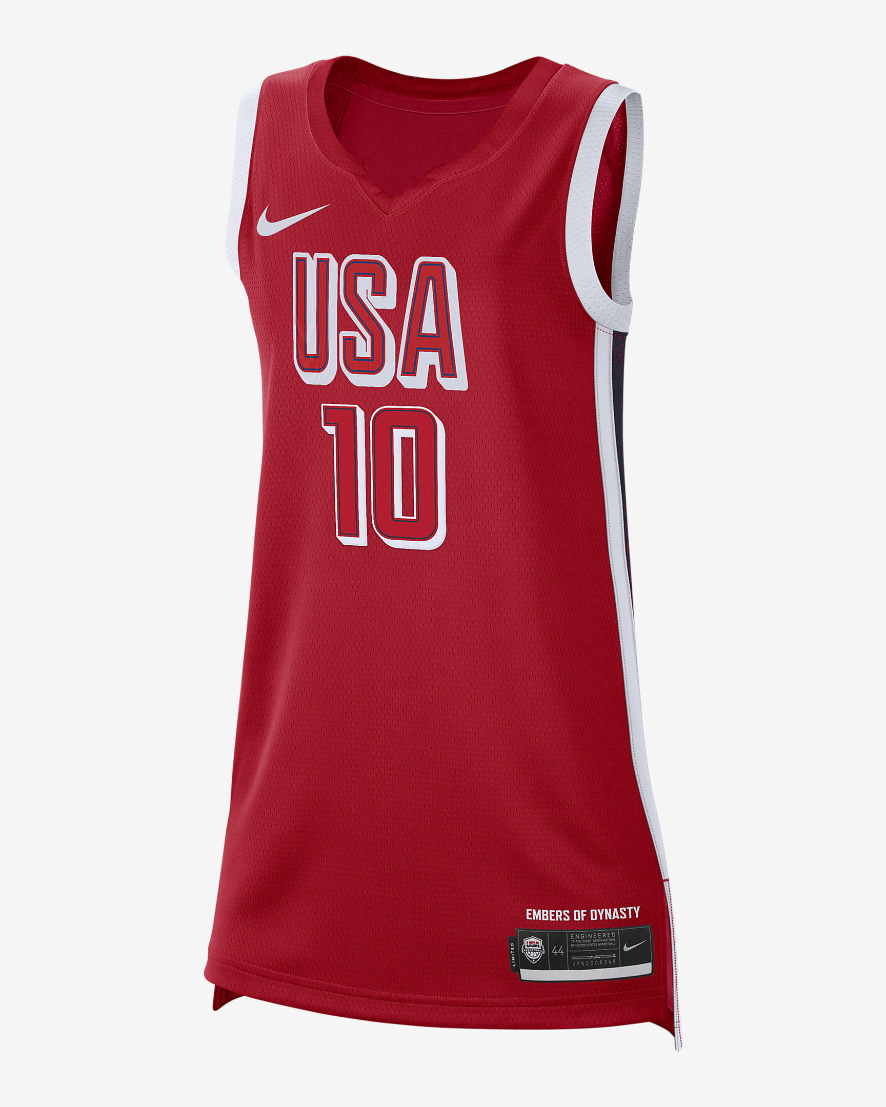 Breanna Stewart Team USA USAB Limited Road Unisex Nike DriFIT Basketball Jersey.