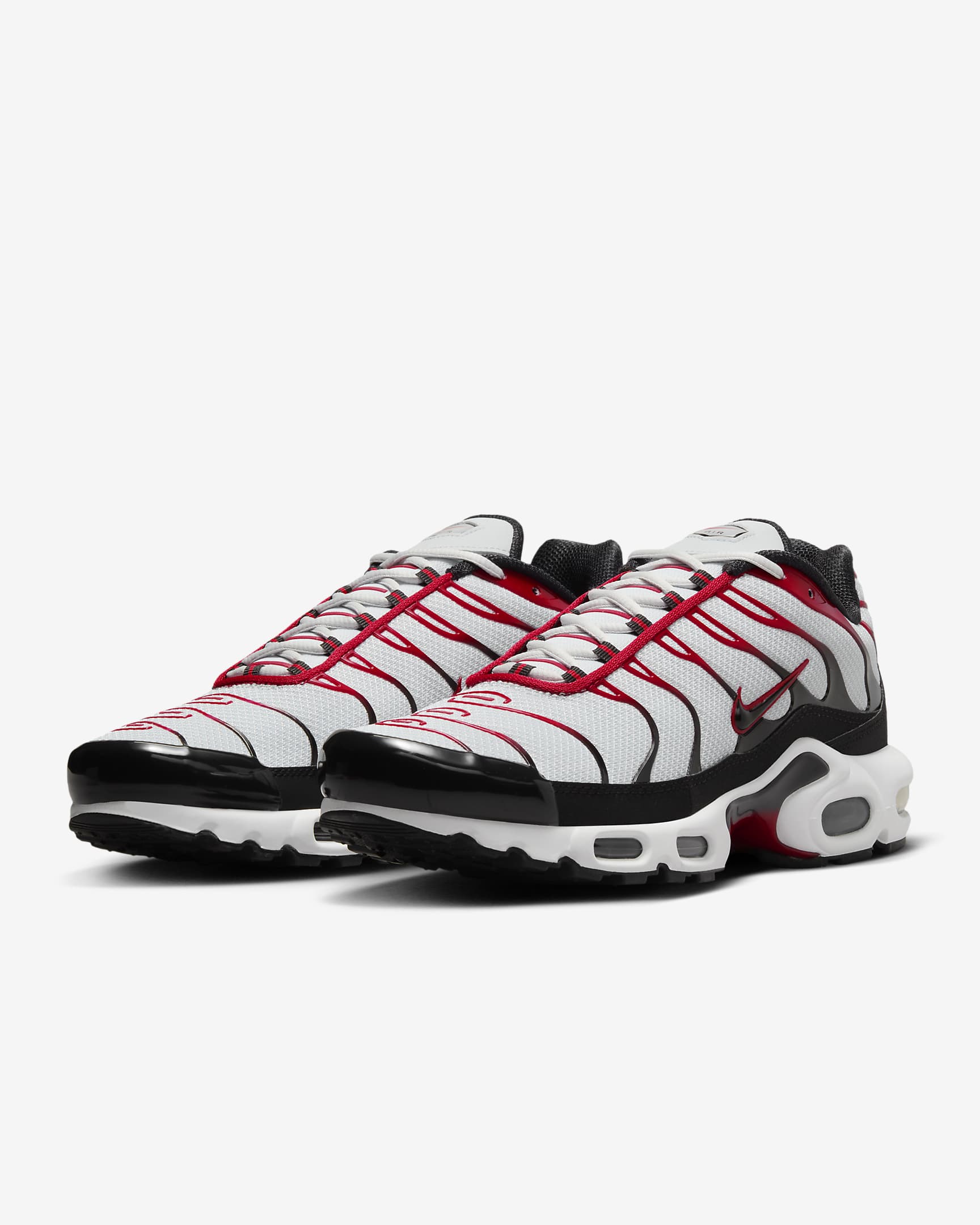 Nike Air Max Plus Men's Shoes - Pure Platinum/Black/White/University Red