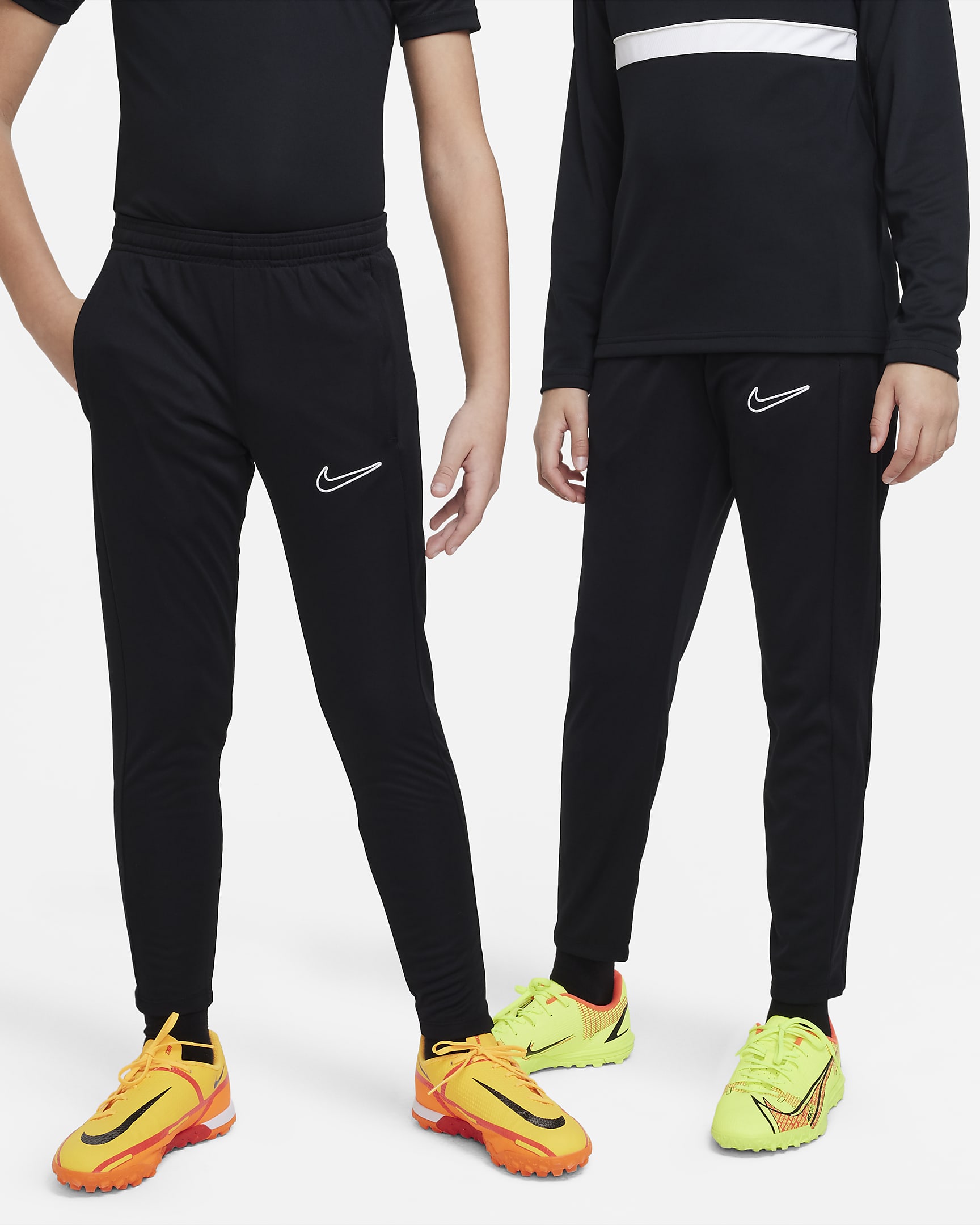 Nike Dri-FIT Academy23 Kids' Football Trousers - Black/Black/Black/White