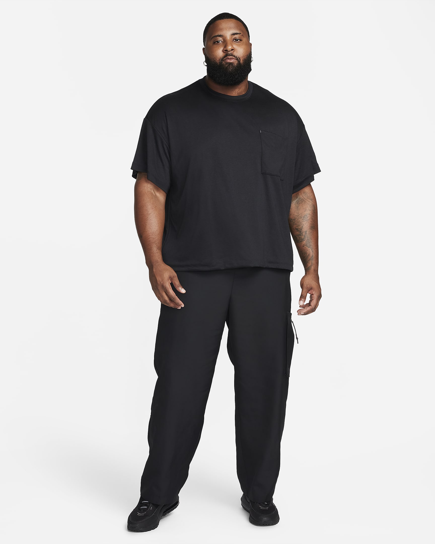 Nike Sportswear Tech Pack Men's Dri-FIT Short-Sleeve Top - Black/Black/Black