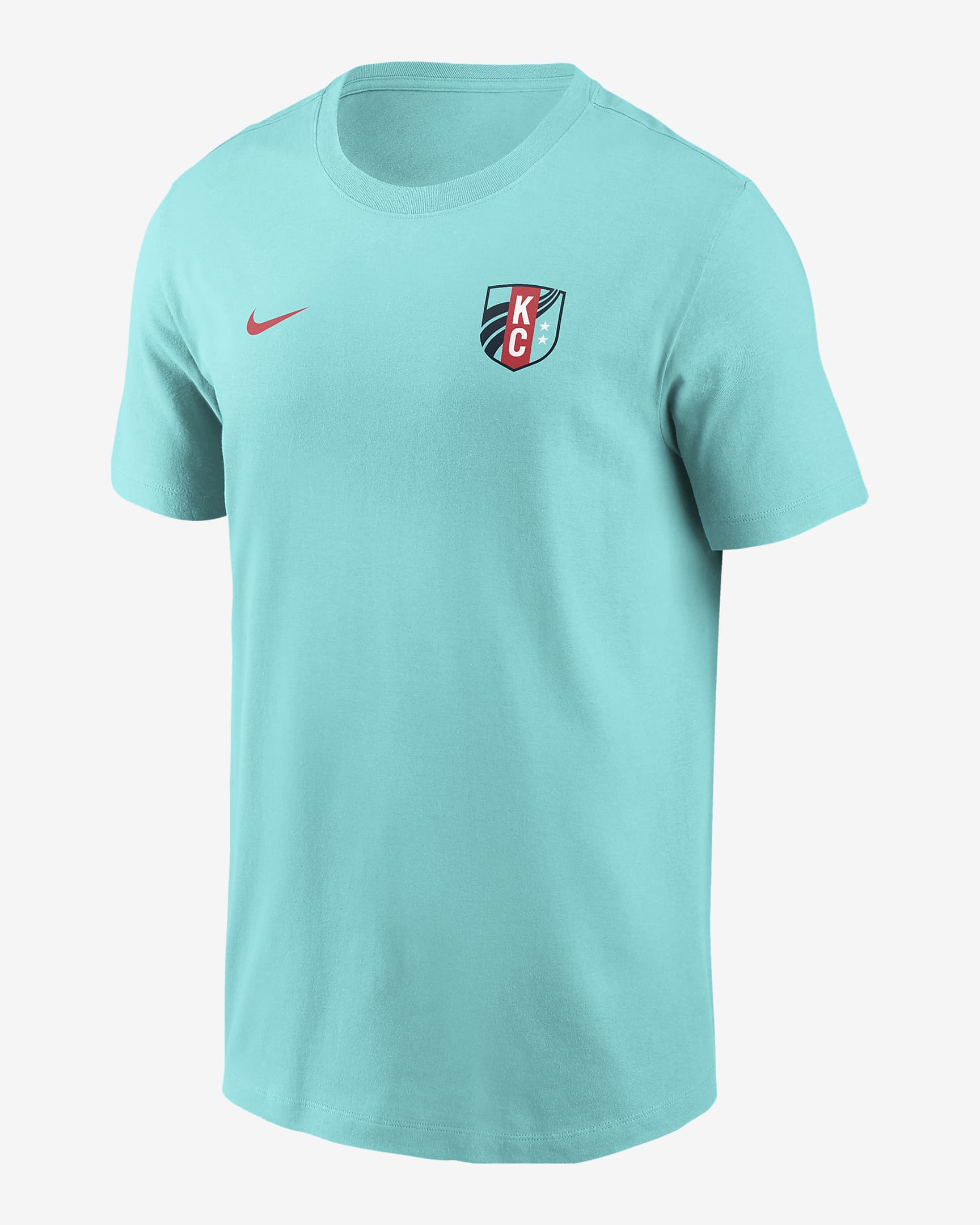 Débora Cristiane de Oliveria Kansas City Current Men's Nike NWSL T-Shirt - Light Aqua