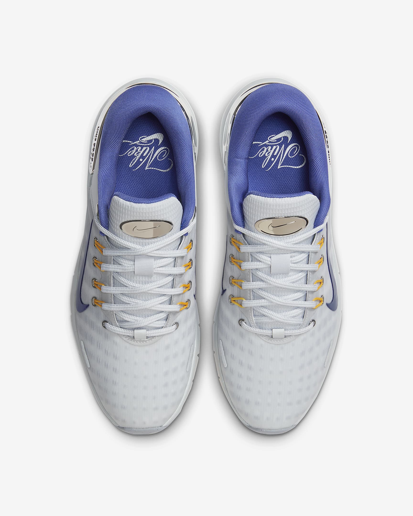 Chaussure de golf Nike Free Golf pour homme - Pure Platinum/University Gold/Wolf Grey/Astronomy Blue