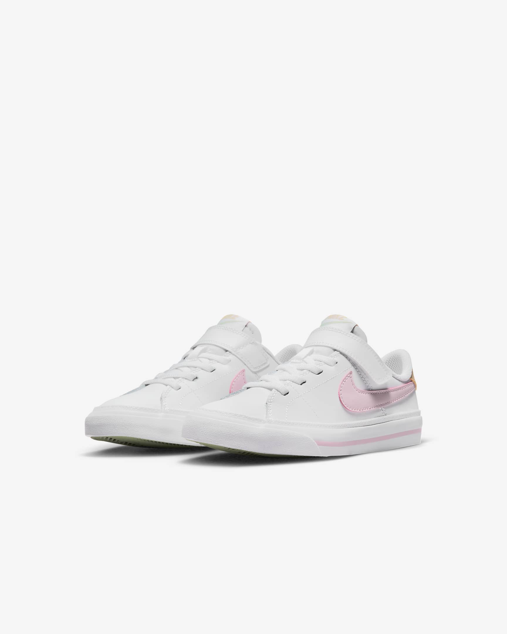 Nike Court Legacy Kleuterschoenen - Wit/Sesame/Honeydew/Pink Foam