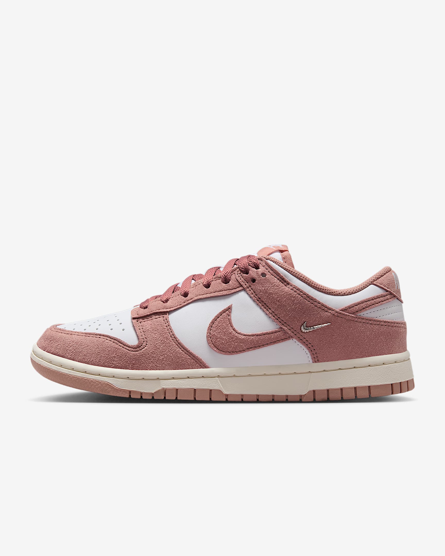 Nike Dunk Low Women's Shoes - White/Sail/Metallic Silver/Particle Pink