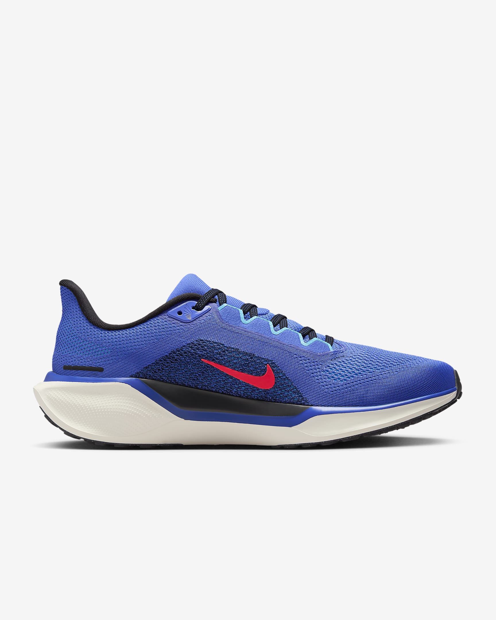 Nike Pegasus 41 hardloopschoenen voor heren (straat) - Astronomy Blue/Zwart/Baltic Blue/Hot Punch