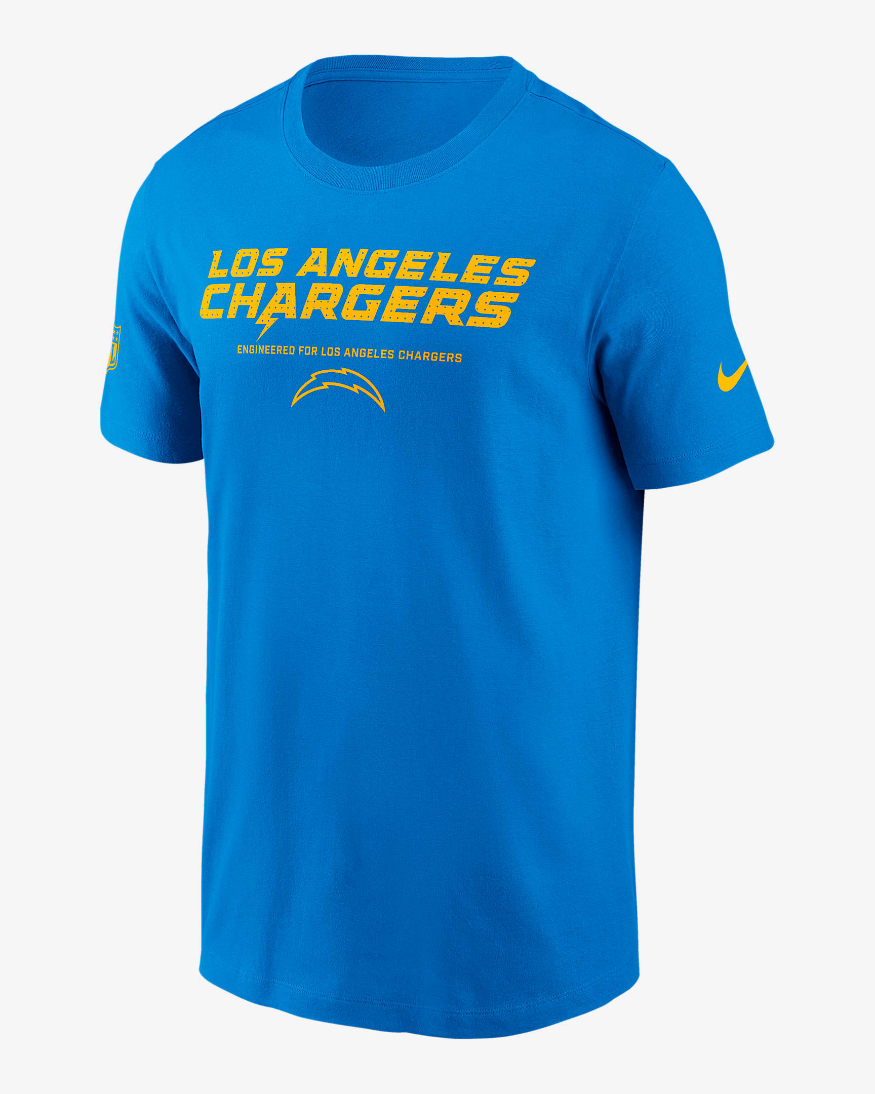Los Angeles Chargers Sideline Team Issue Men's Nike Dri-FIT NFL T-Shirt - Blue