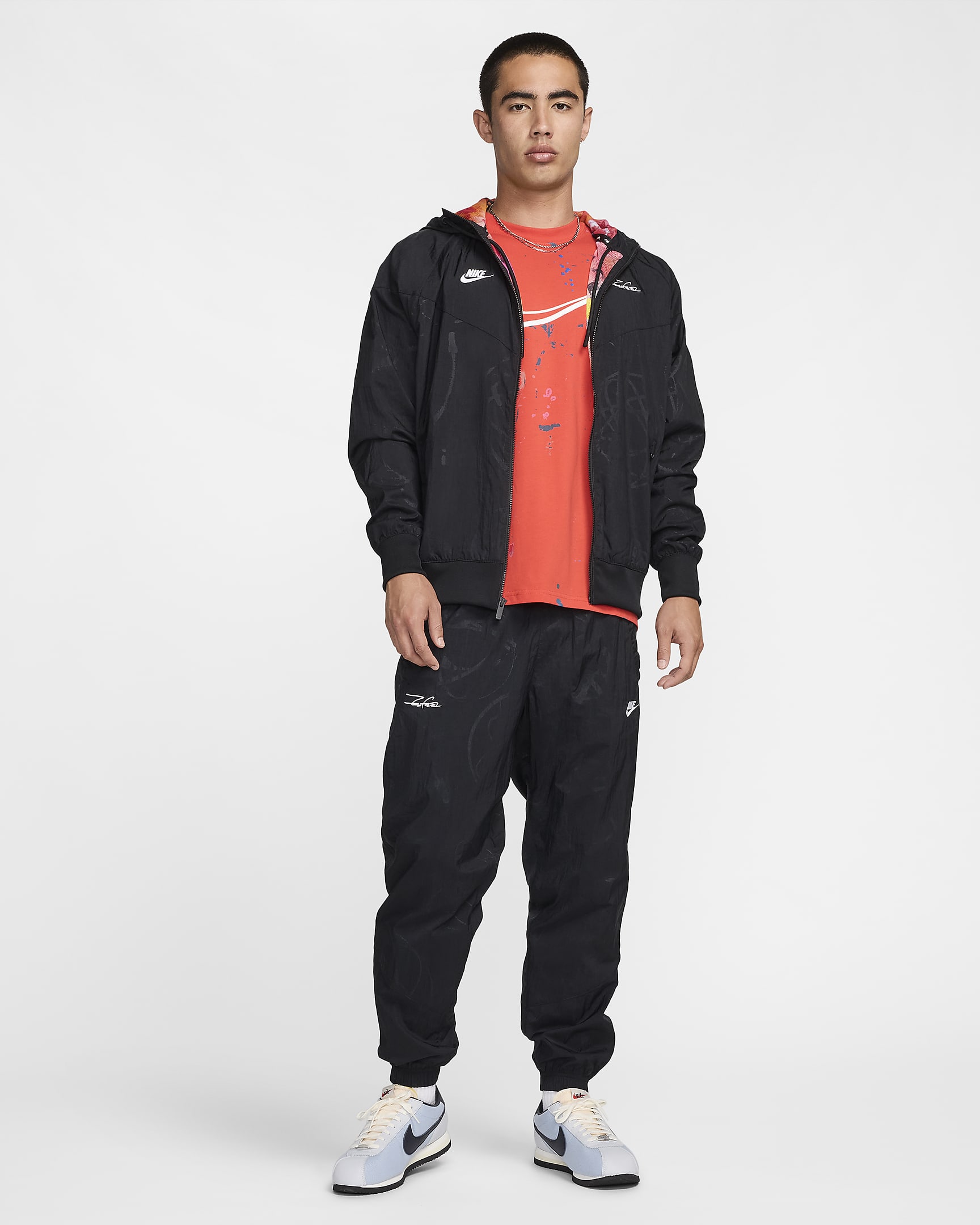 Nike Sportswear Men's Breaking Lined Windrunner Jacket - Black