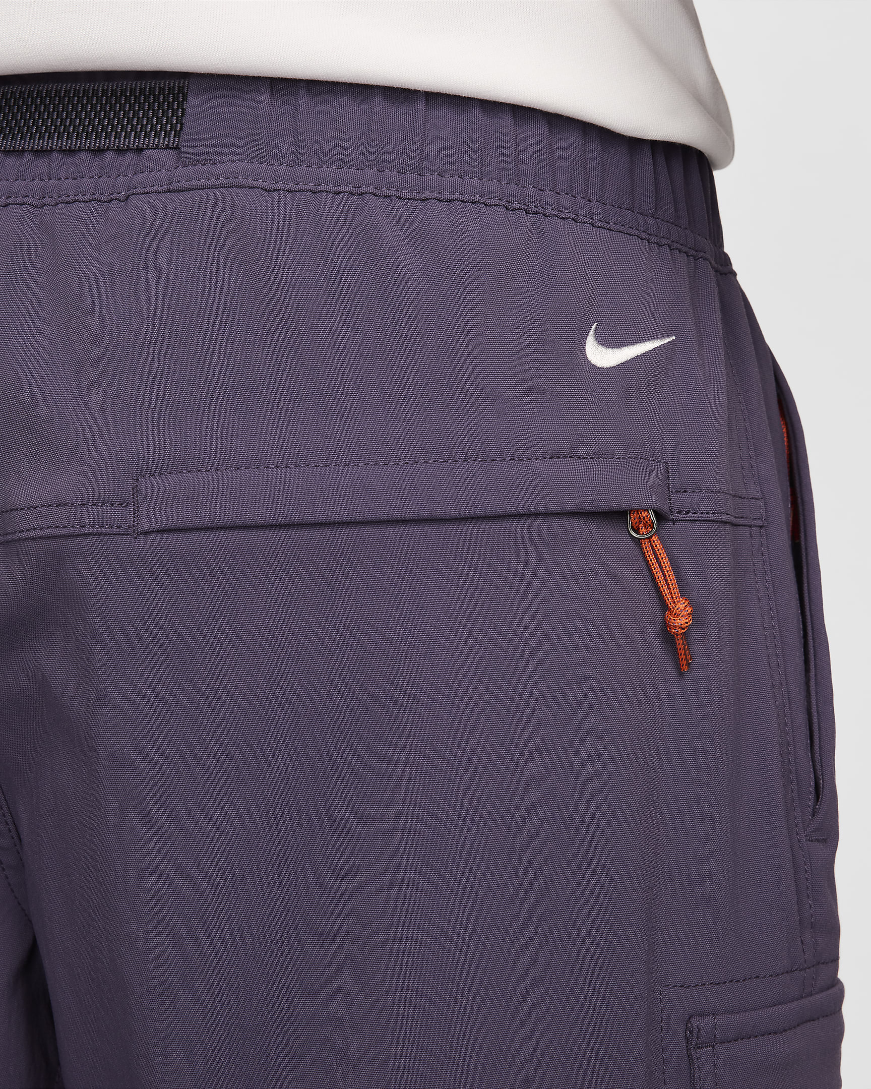 Nike ACG 'Smith Summit' Men's Cargo Trousers - Dark Raisin/Black/Safety Orange/Summit White