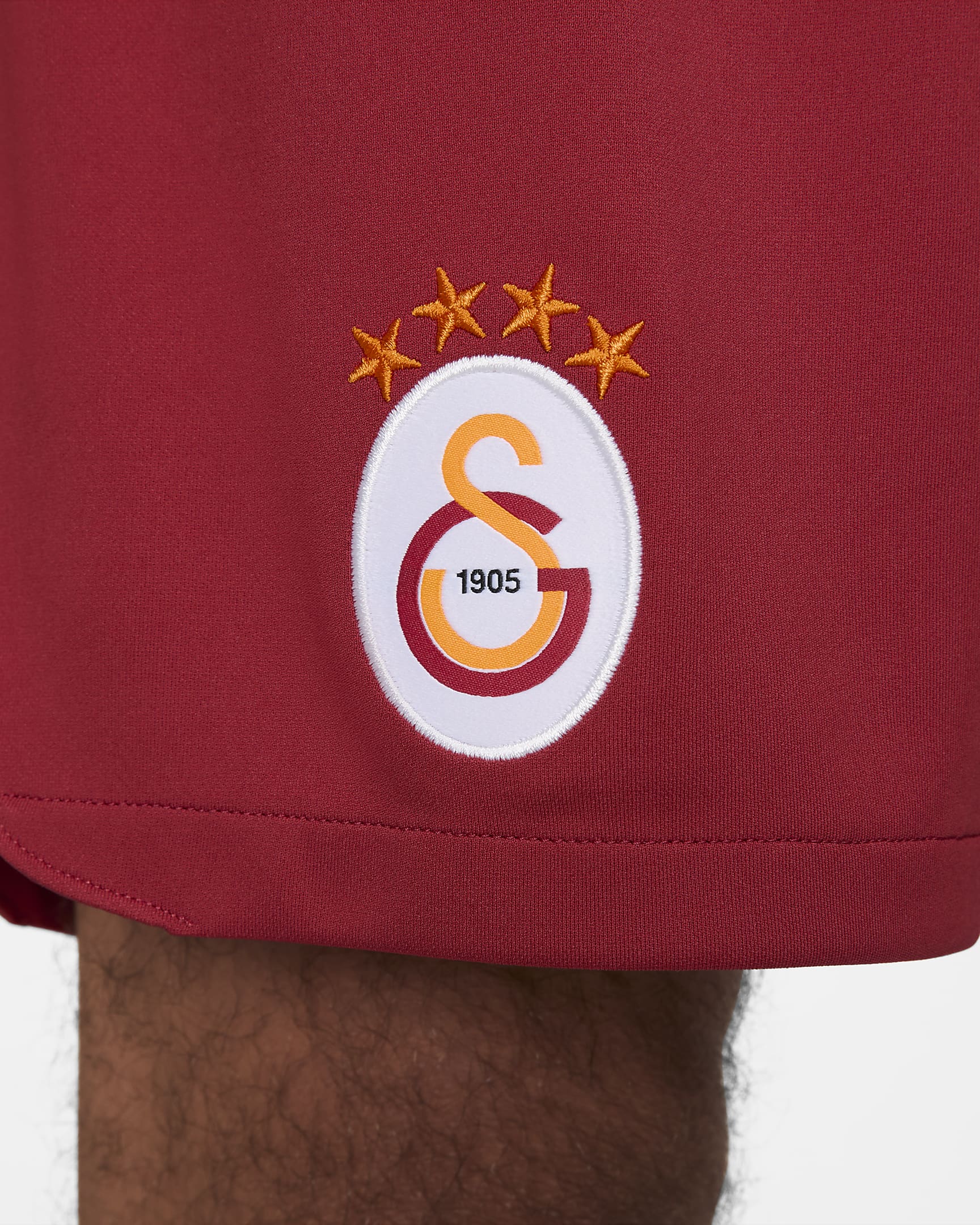 Galatasaray 2023/24 Stadium Home Men's Nike Dri-FIT Football Shorts - Pepper Red/Vivid Orange/Vivid Orange