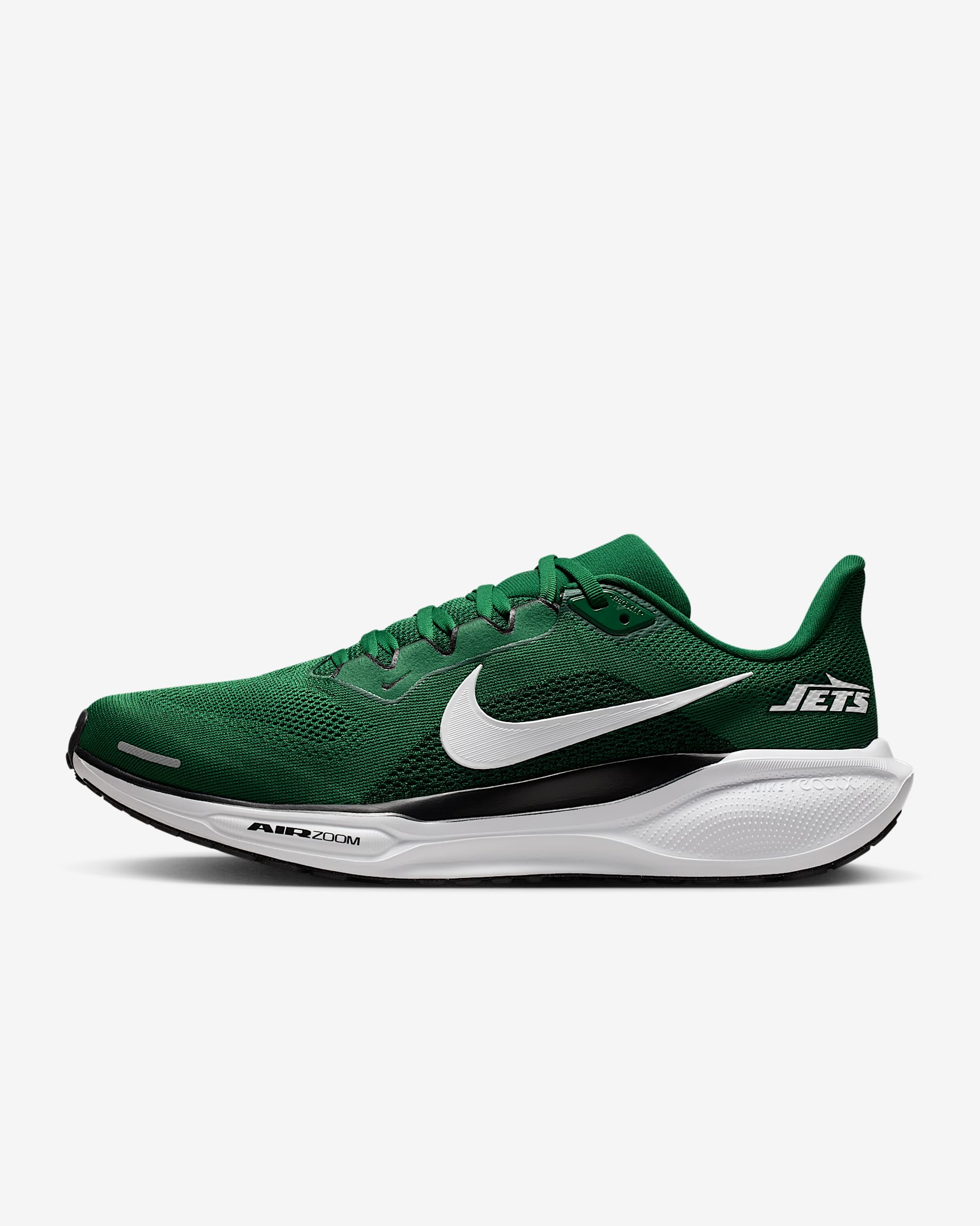 New York Jets Pegasus 41 Men's Nike NFL Road Running Shoes - Sport Green/Black/White