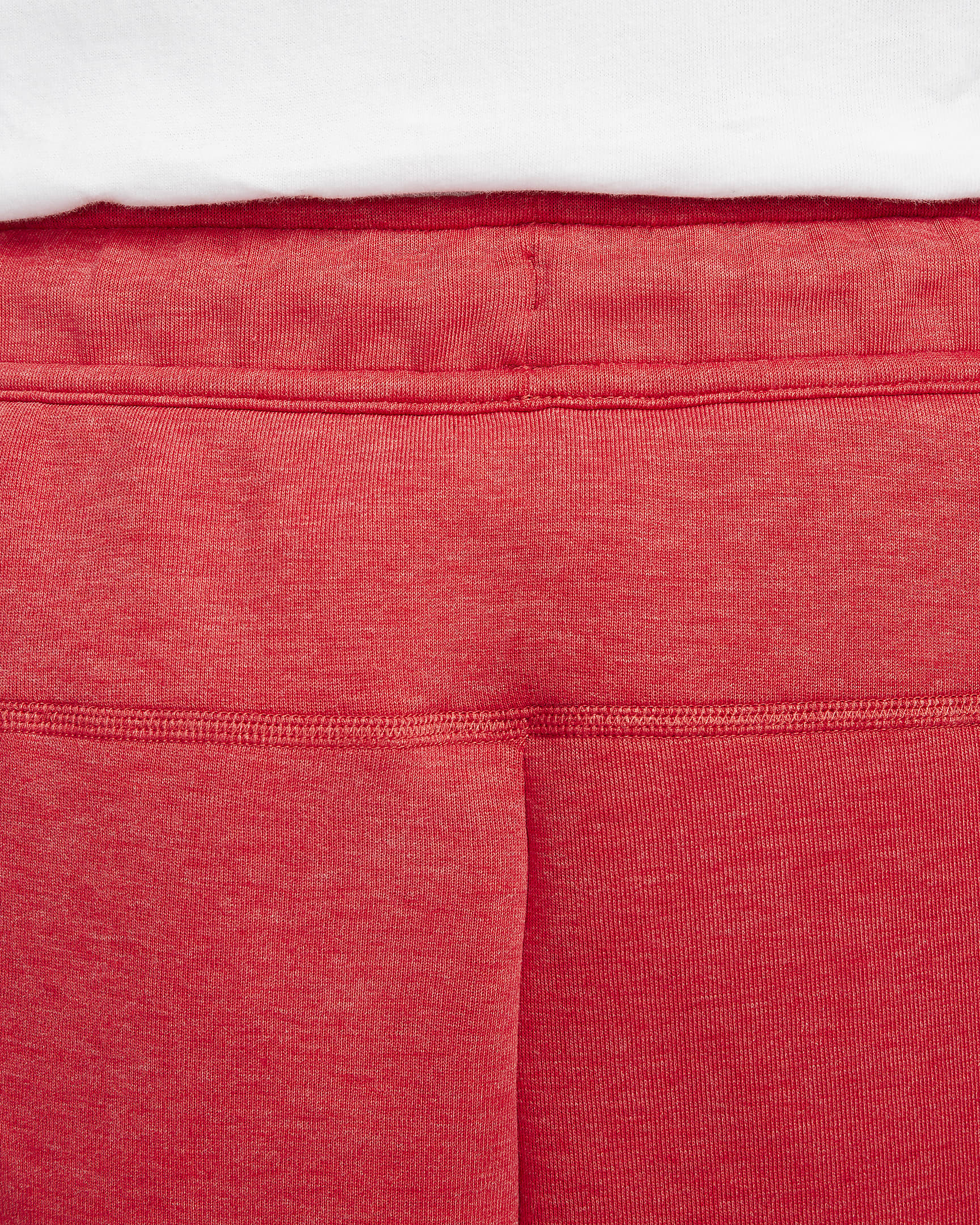 Shorts Nike Sportswear Tech Fleece för män - Light University Red Heather/Svart