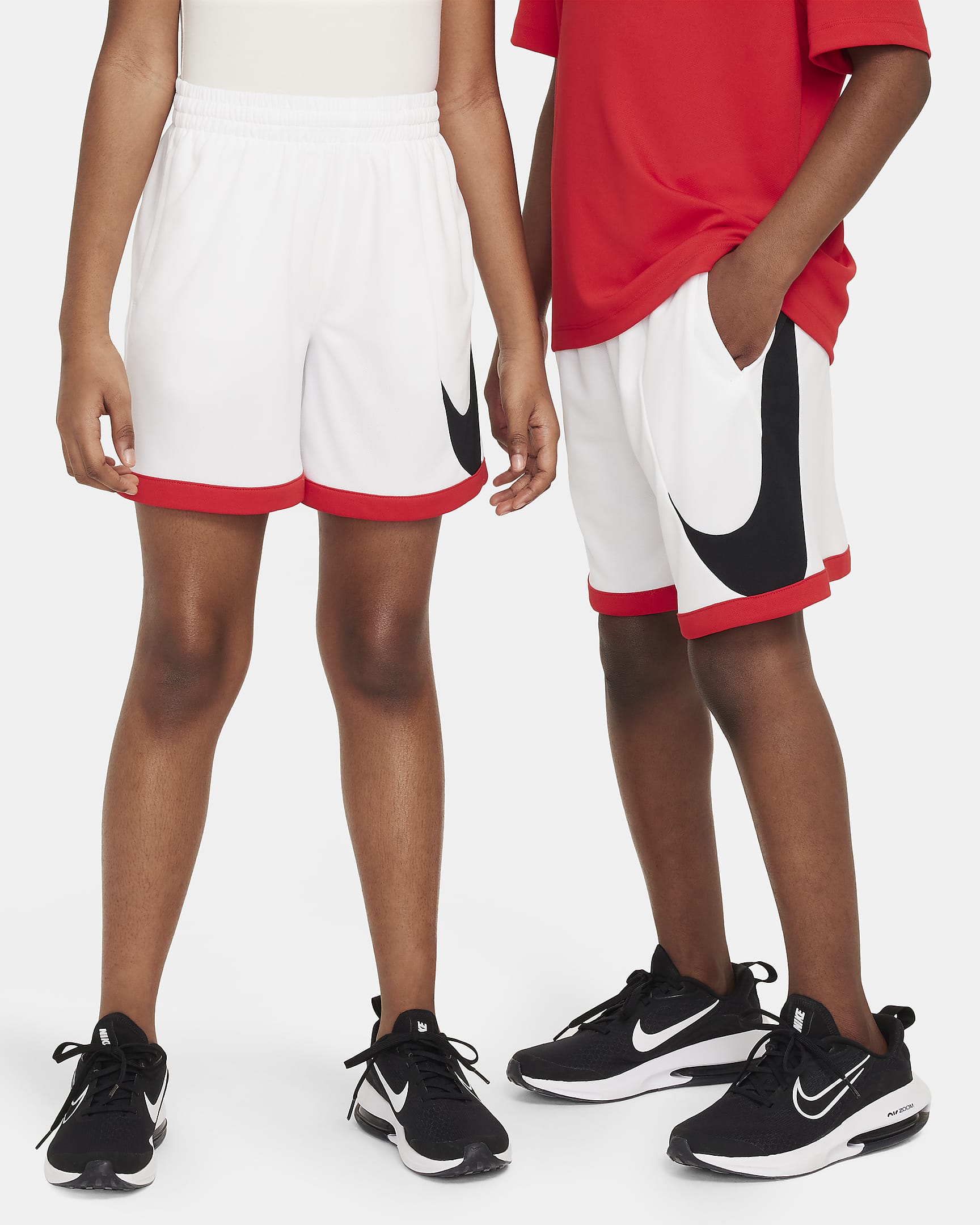 Short de training Dri-FIT Nike Multi+ pour ado - Blanc/Noir/University Red