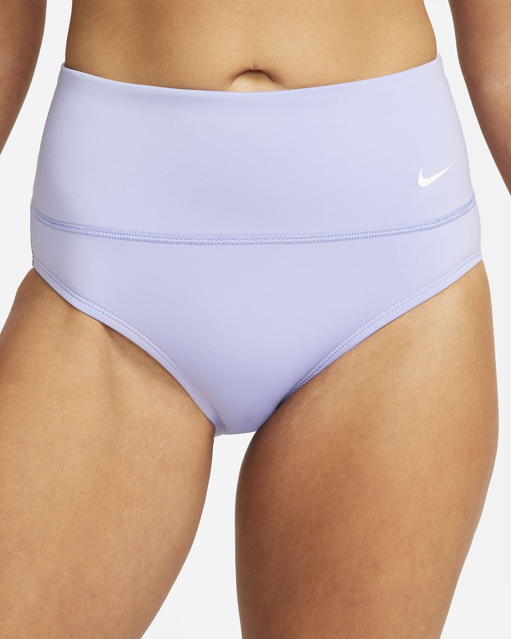 Nike Essential Women's High-Waisted Swim Bottoms - Purple Pulse