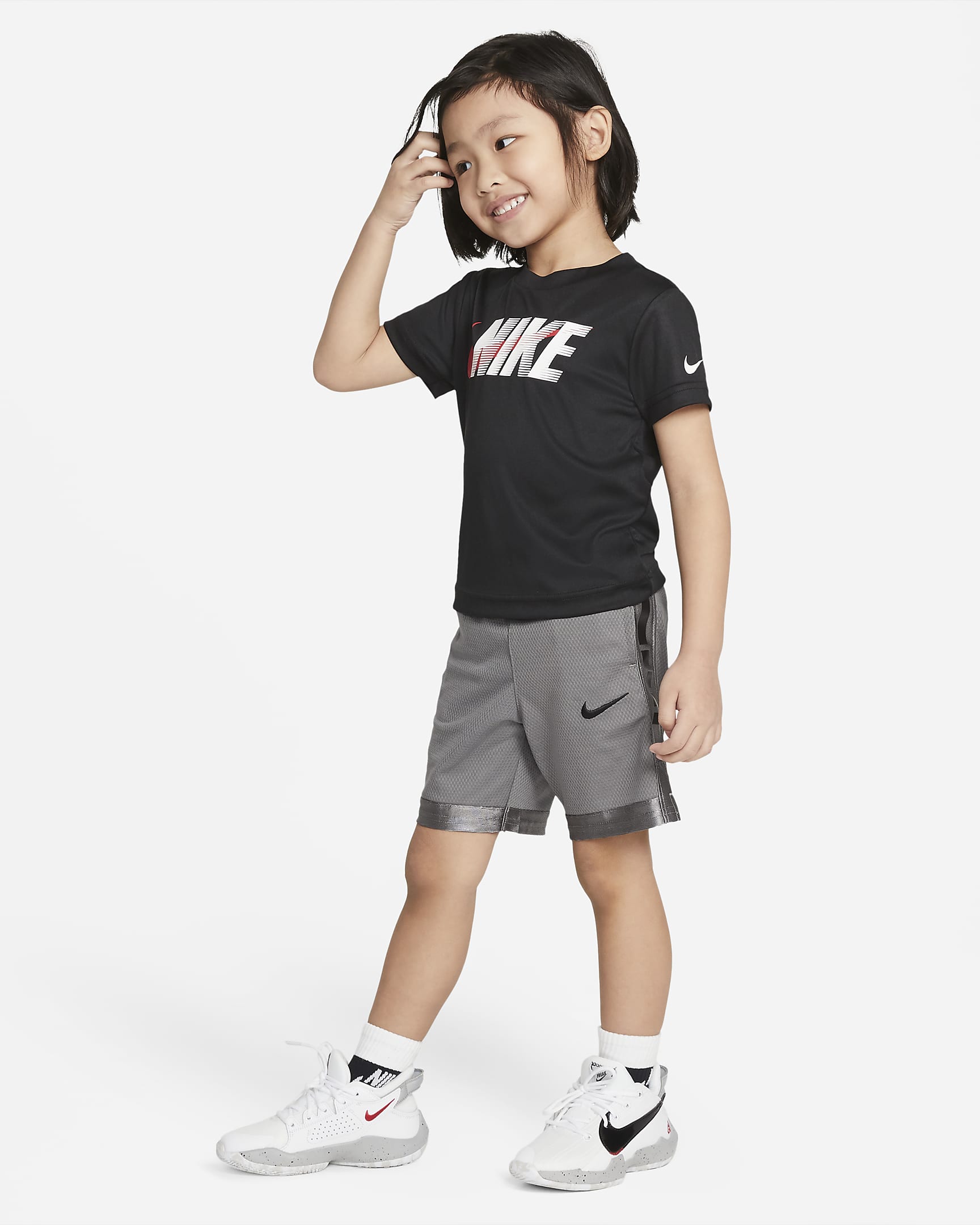 Shorts para bebé Nike Dri-FIT Elite - Gris humo