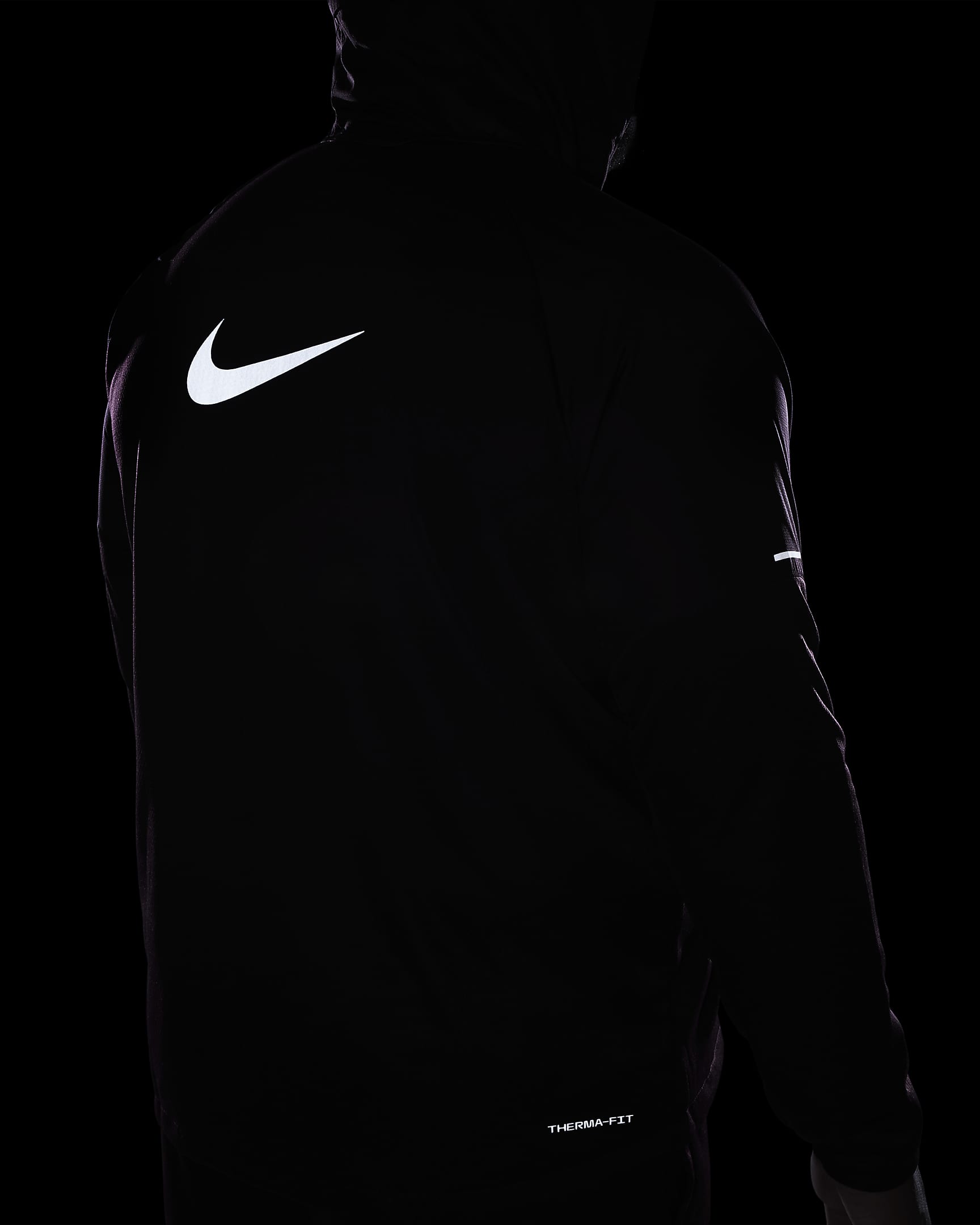 Nike Sphere Miler Men's Therma-FIT Water-Repellent Running Jacket - Burgundy Crush/Burgundy Crush