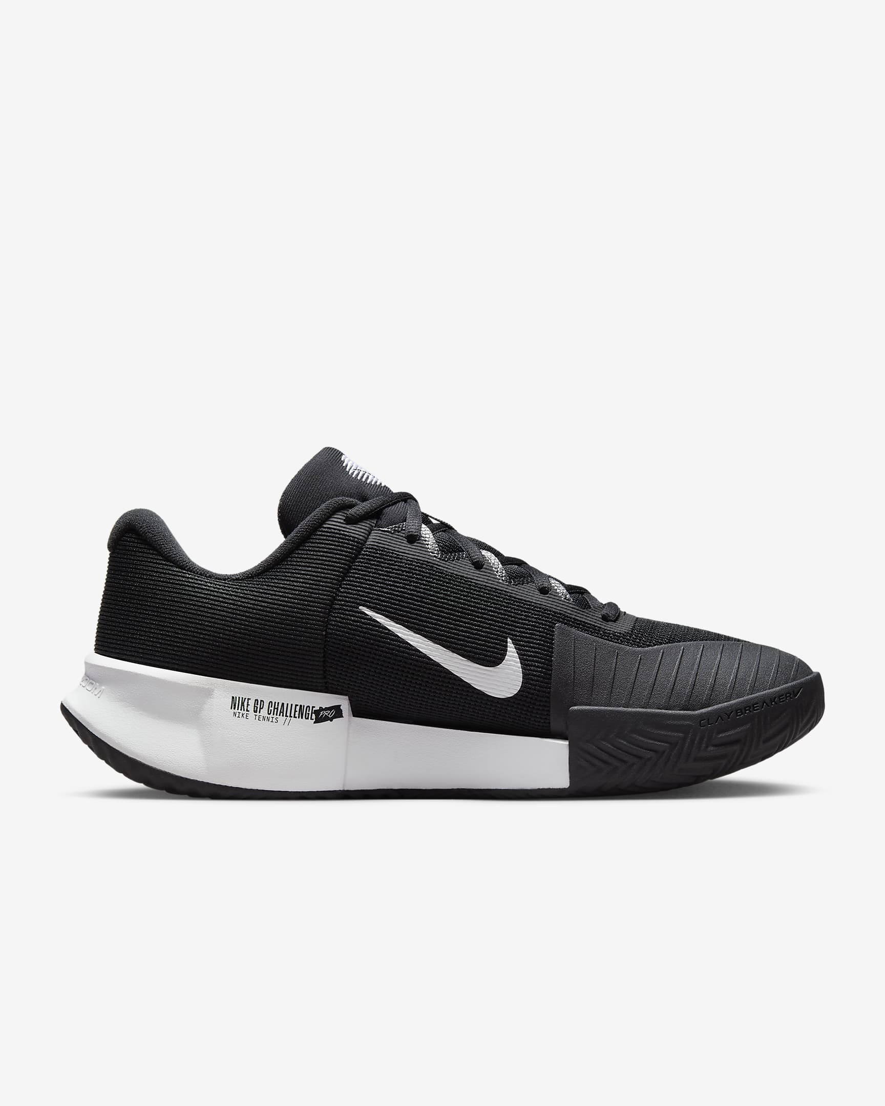 Nike Zoom GP Challenge Pro Men's Clay Court Tennis Shoes - Black/Black/White